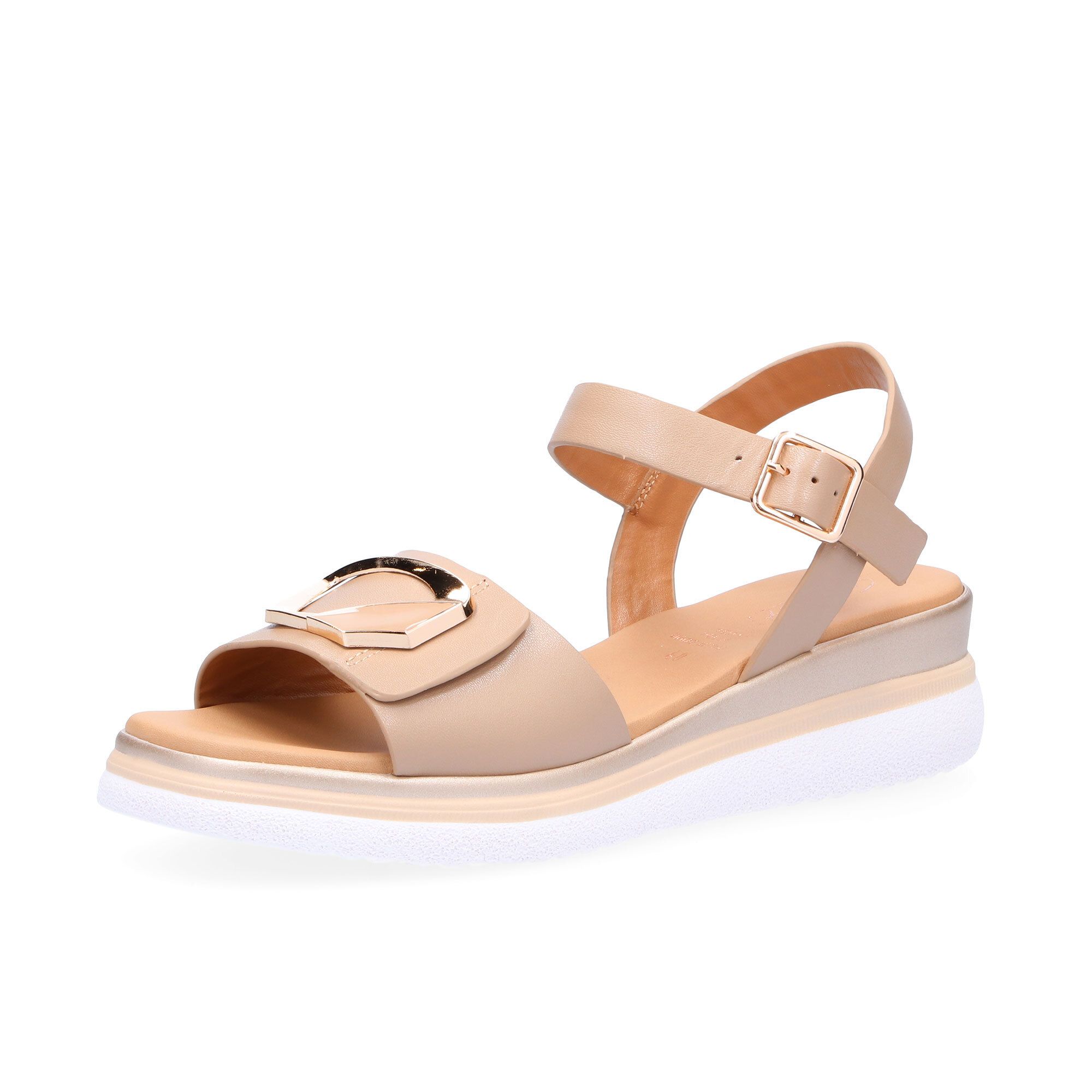 Galieti
Sandali in pelle
con zeppa 4,5 cm e
cinturino