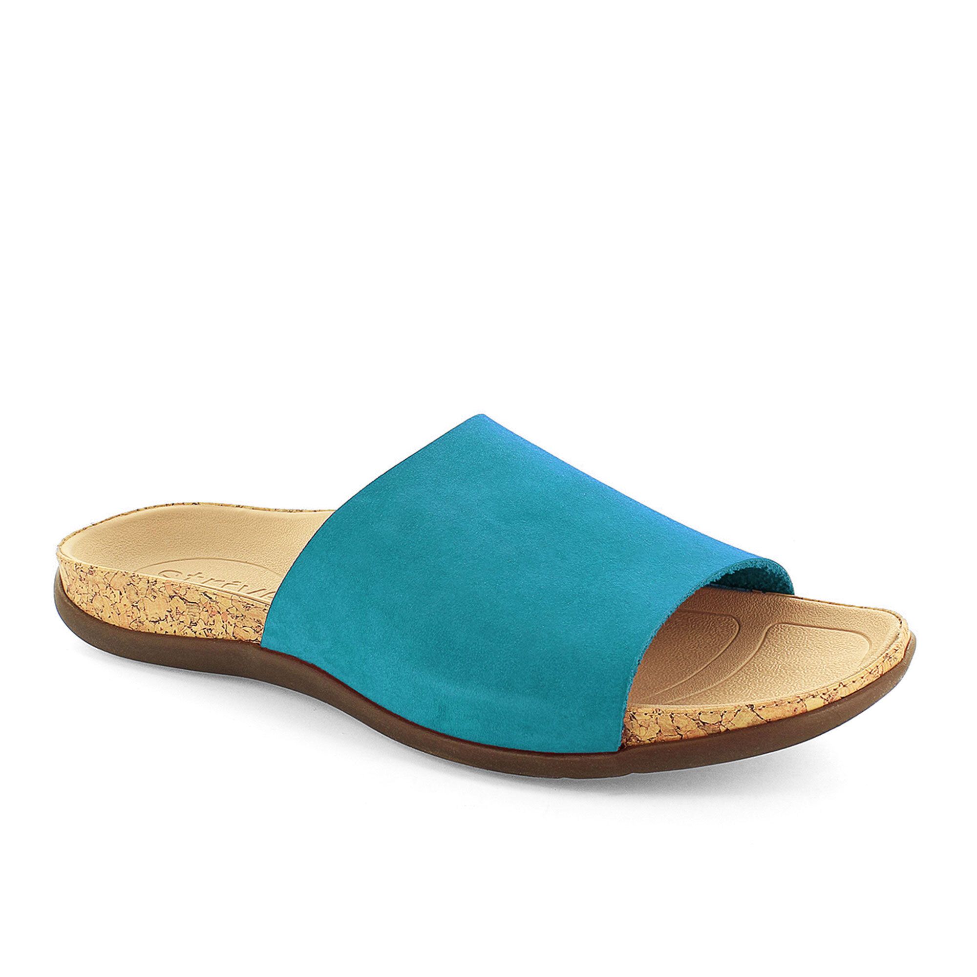 Strive Footwear Ciabatta con fascia frontale in pelle scamosciata