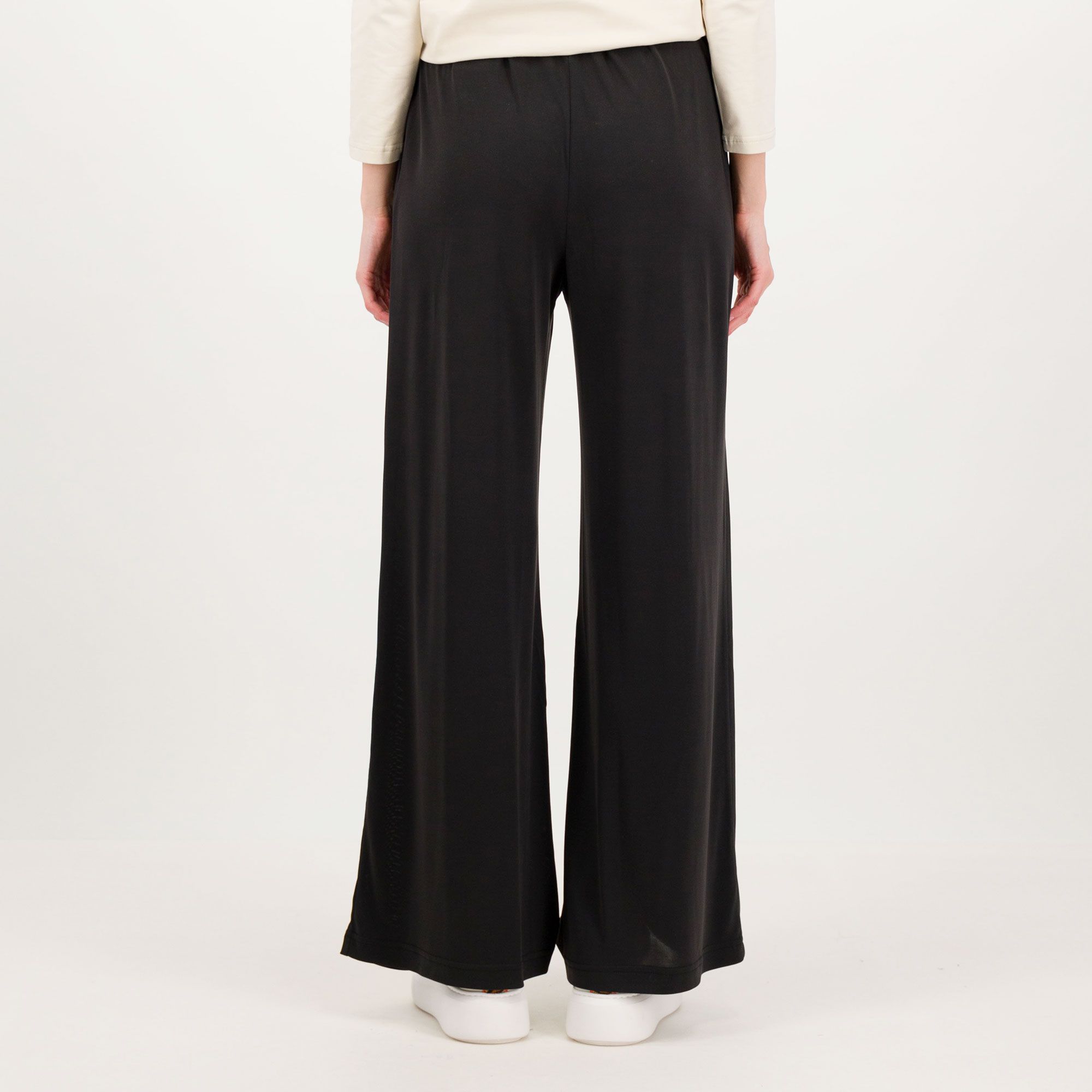 Caterina Lancini Pantaloni palazzo in jersey modal con elastico in vita