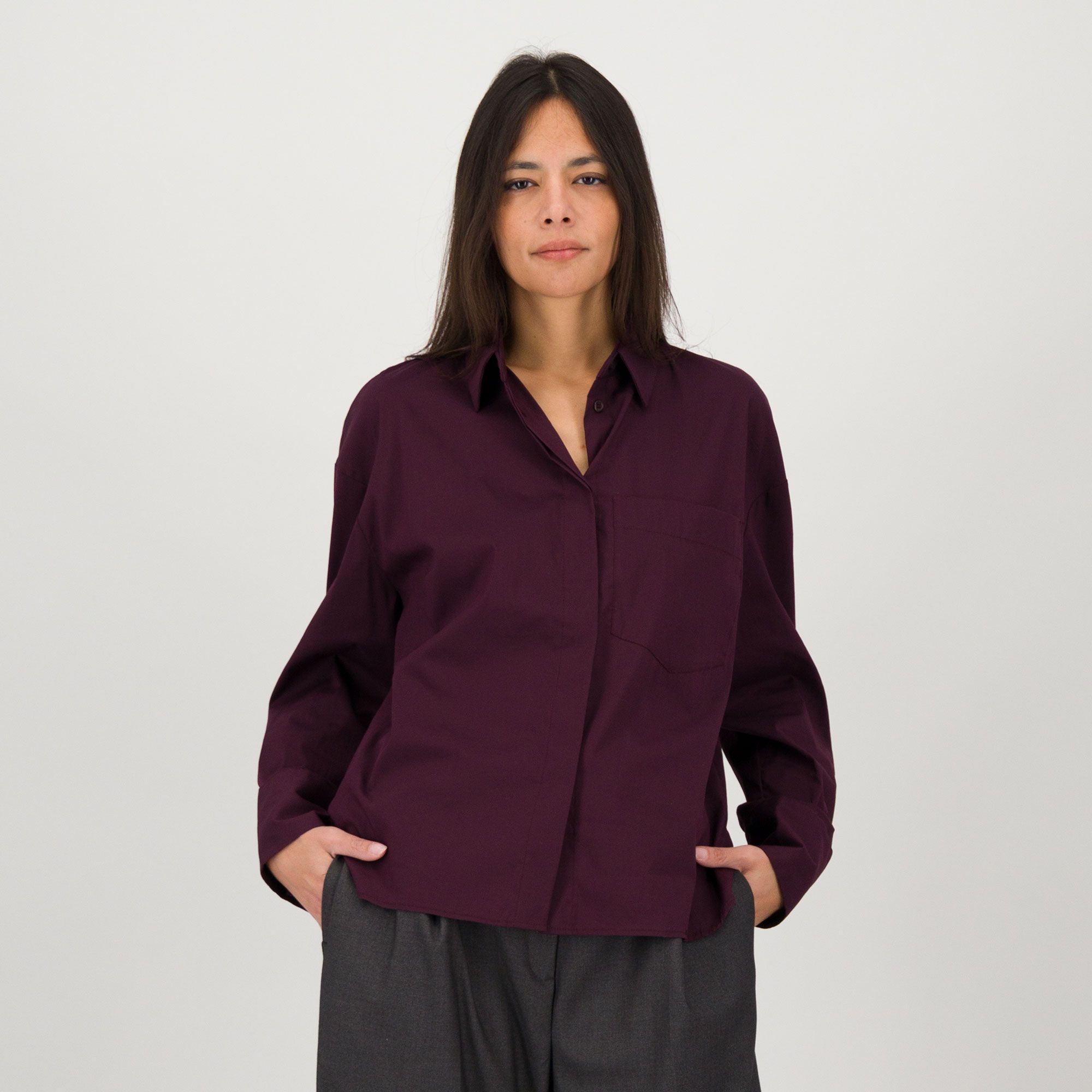 Caterina Lancini
Camicia in popeline
stretch linea
a scatoletta