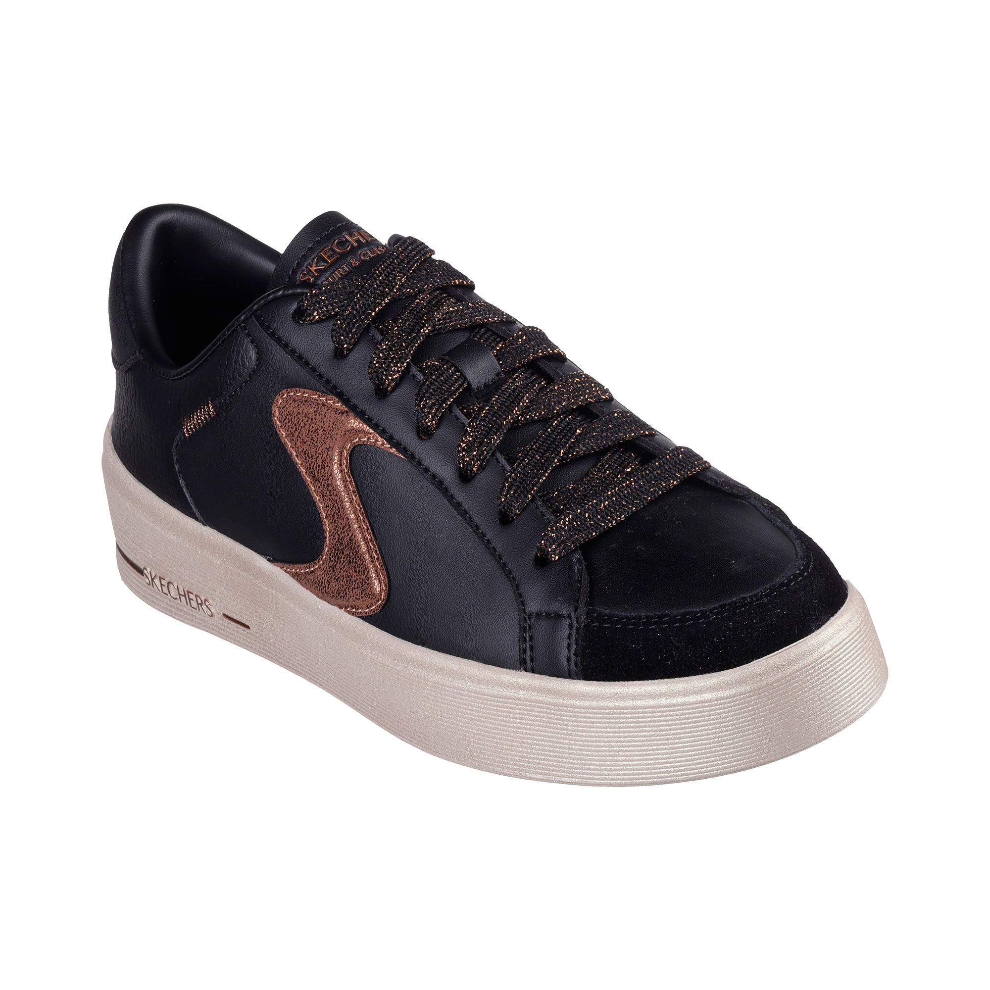 SKECHERS Sneaker stringate Hiland-Quite Chic con tacco nascosto