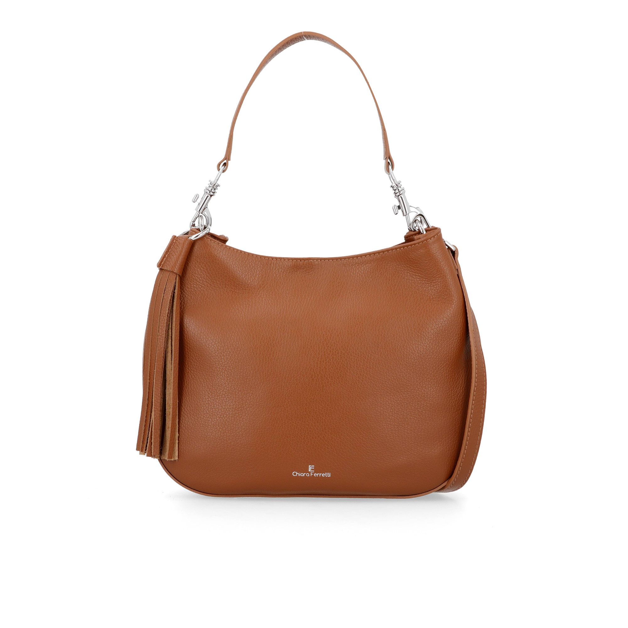 Chiara Ferretti
Borsa a spalla
in pelle con manico
e tracolla removibili