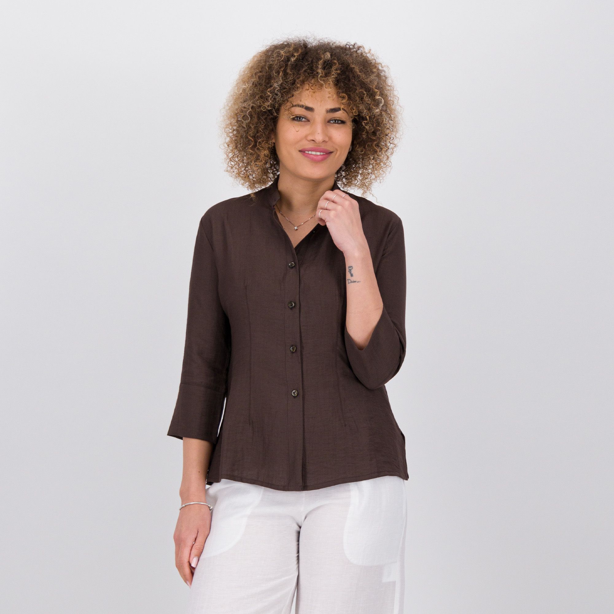 M’ama
Camicia in
misto lino e
viscosa