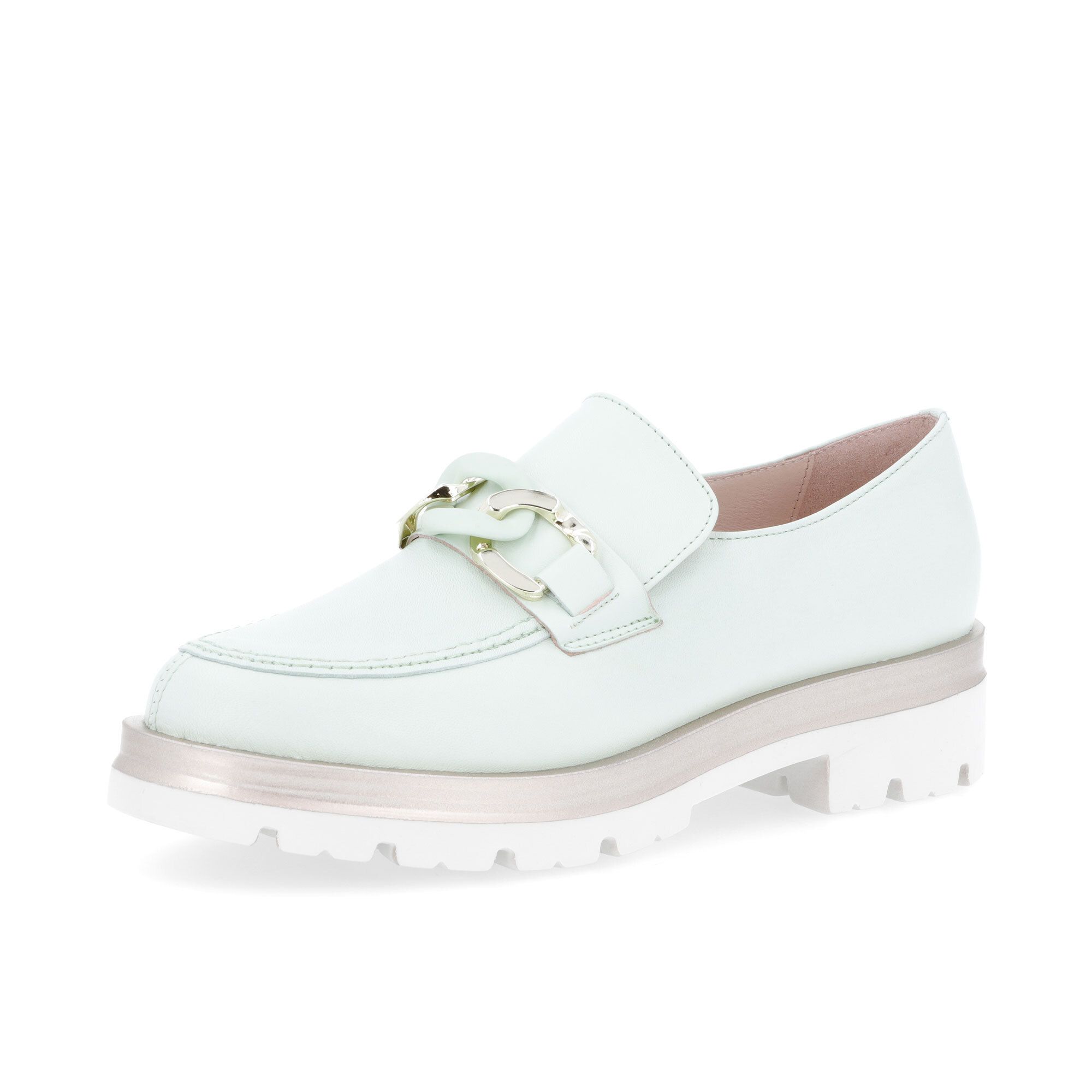 Soffice Sogno
Mocassino in pelle
Decorazione catena
Tacco 4 cm