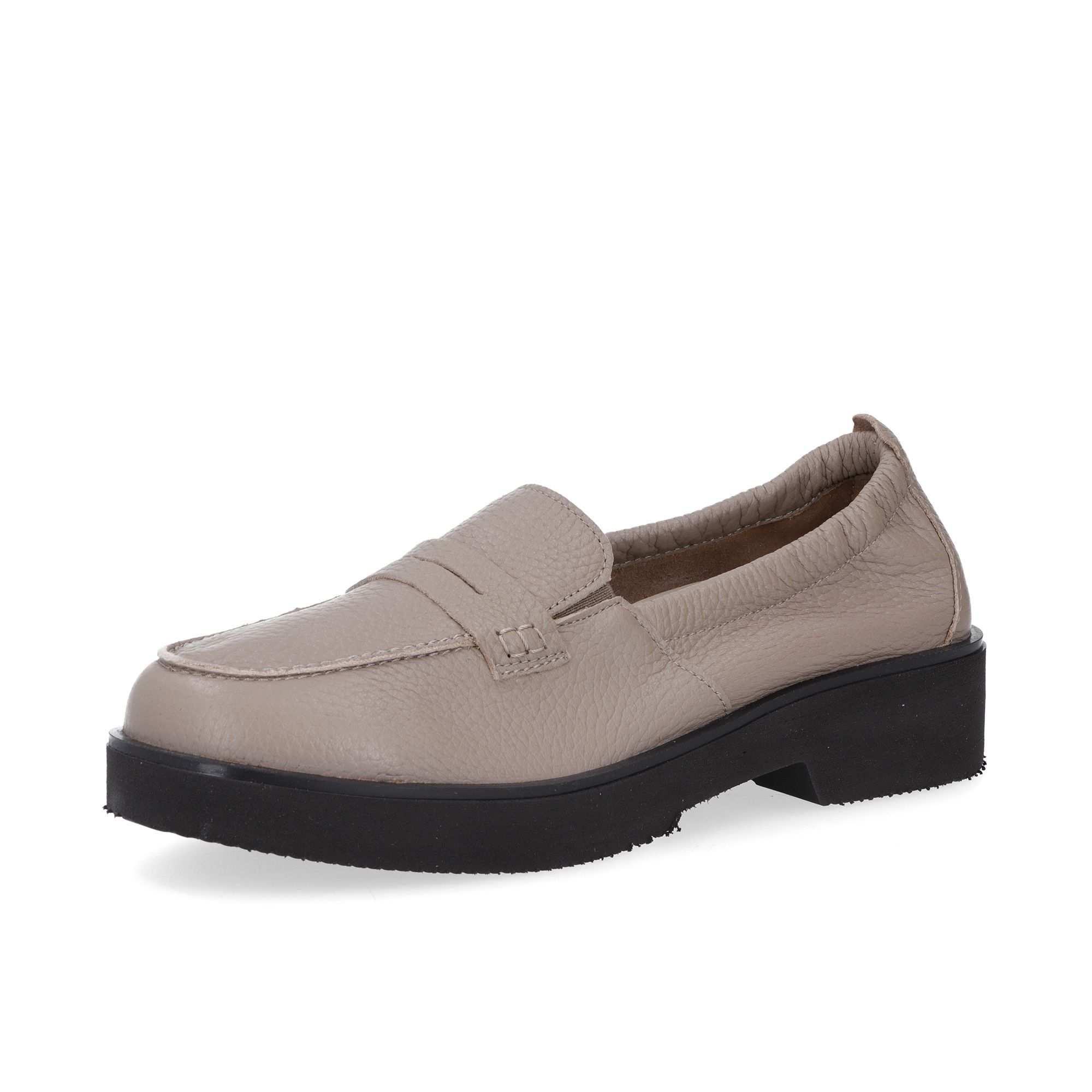 Vitaform Mocassini in pelle bordo elastico e soletta Air Cushioned