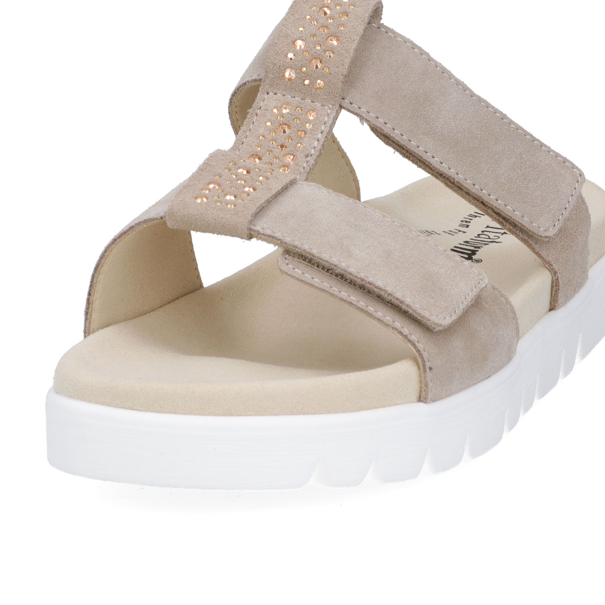 Vitaform Sabot a T in pelle scamosciata con suola 2,5 cm