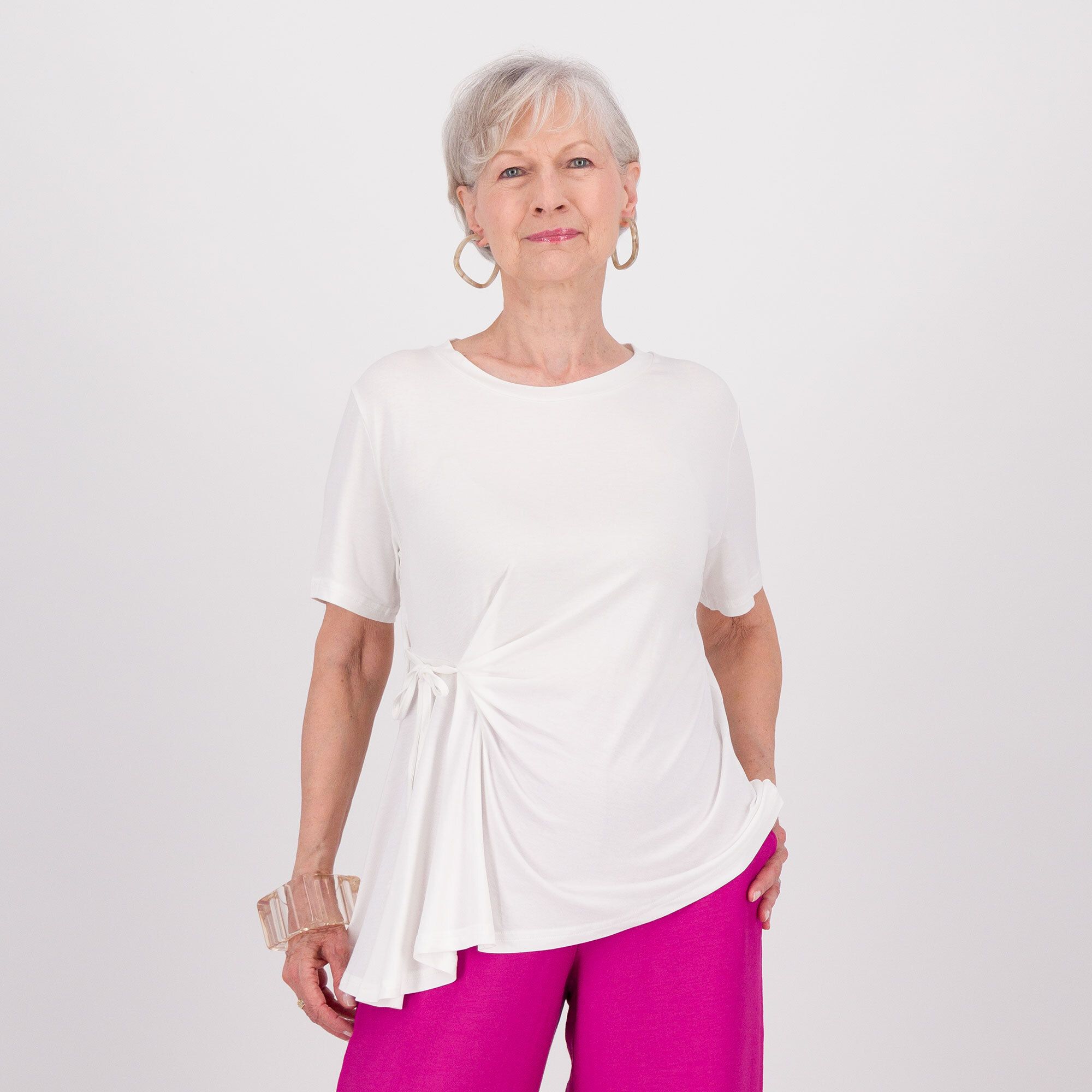 Olly Doo Maglia con drappeggio laterale
