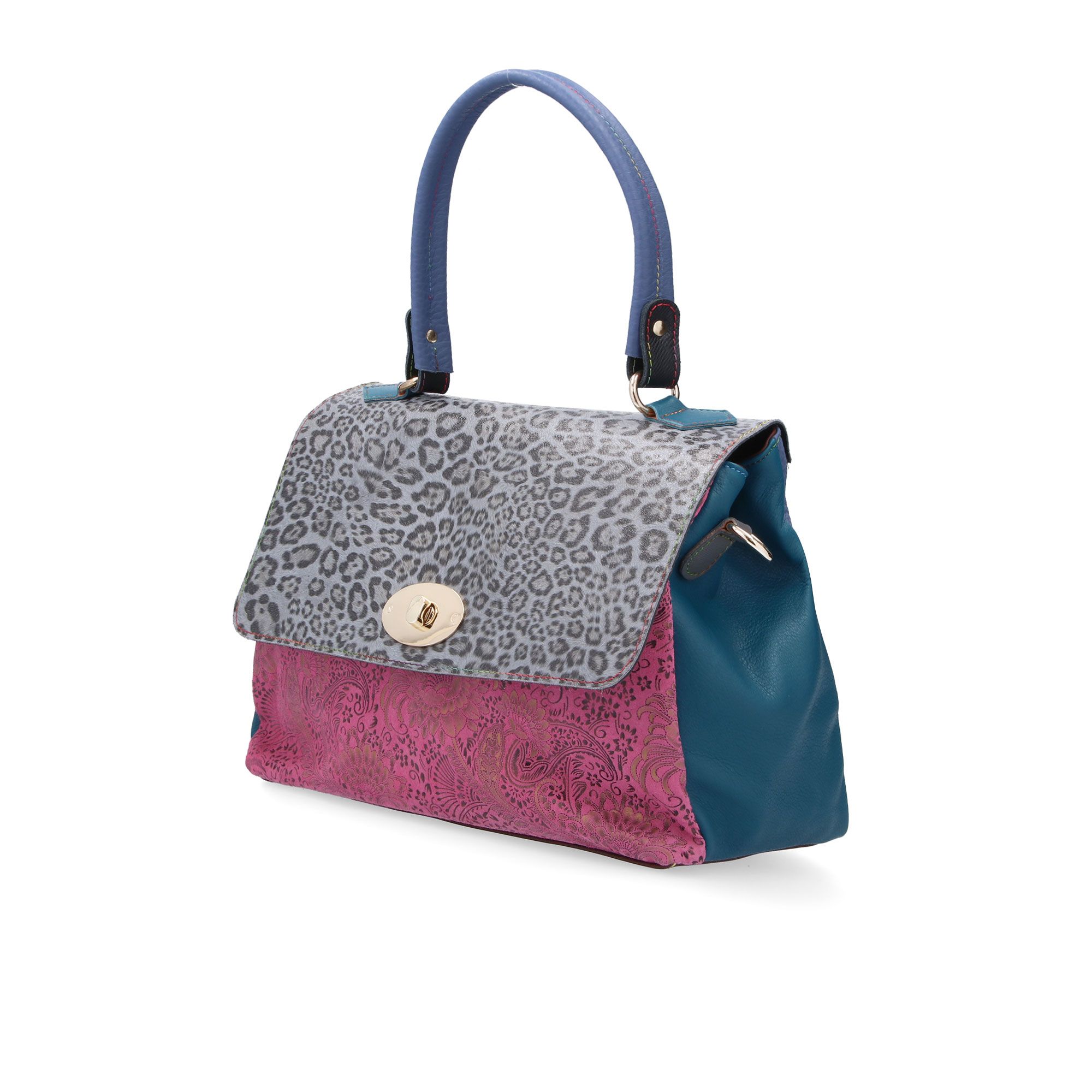 Ebarrito Borsa a mano in pelle patchwork Space of bag