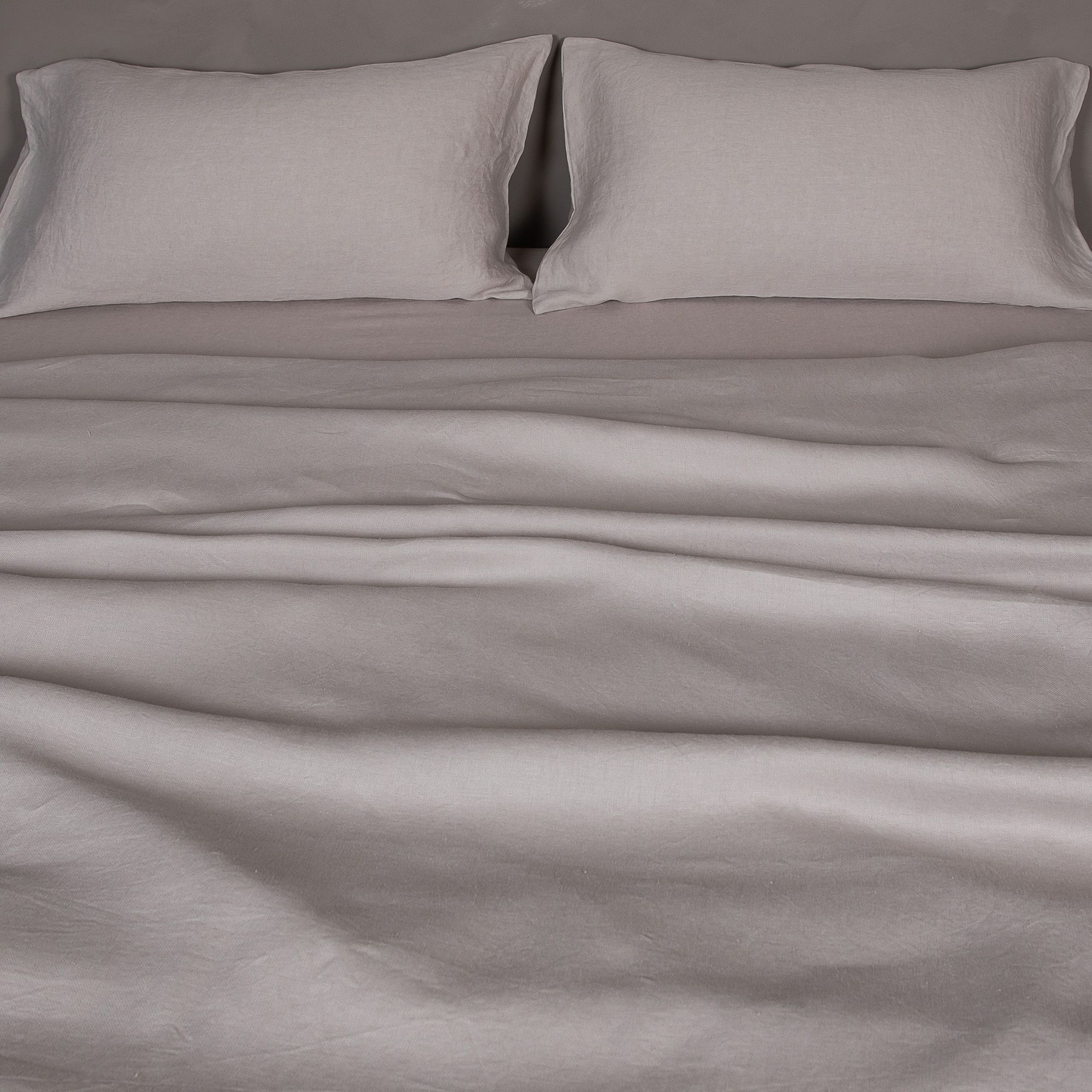 Ferò Parure copripiumino matrimoniale 100% raso di lino