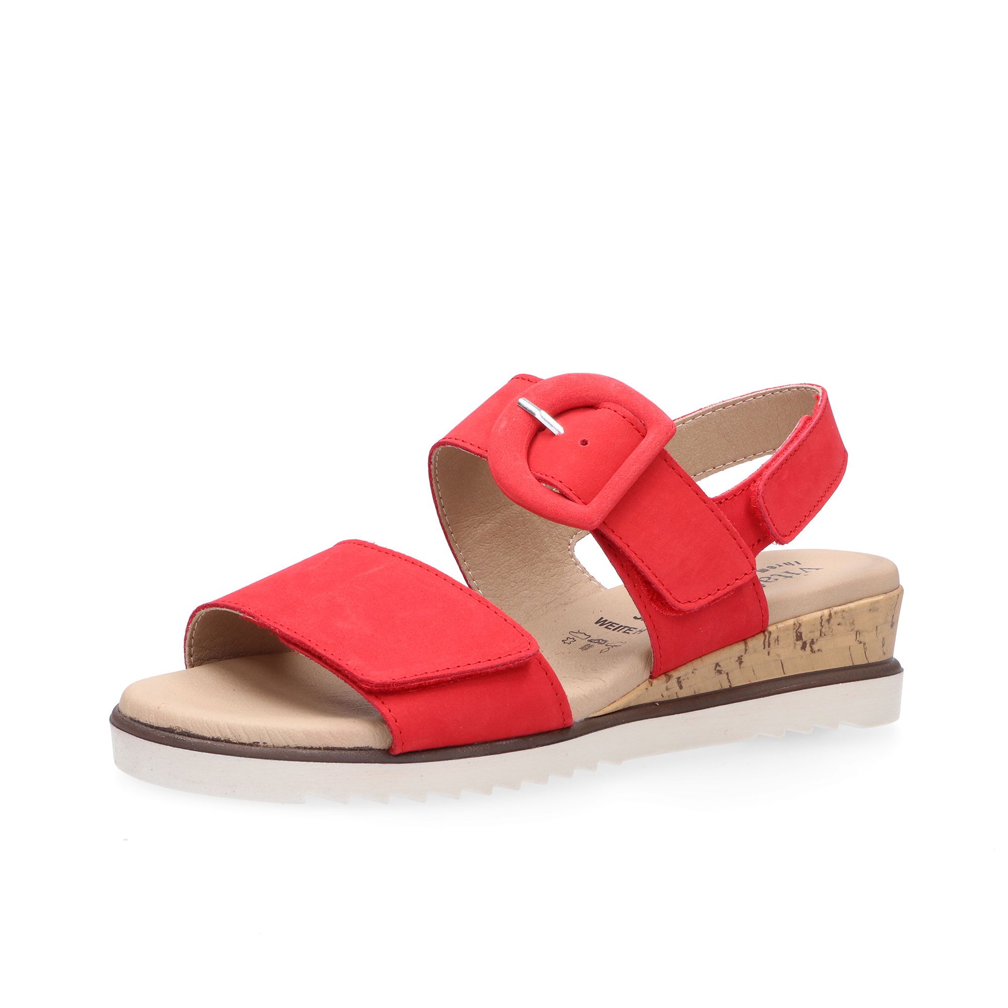 Vitaform Sandali in pelle scamosciata con suola 3,5cm