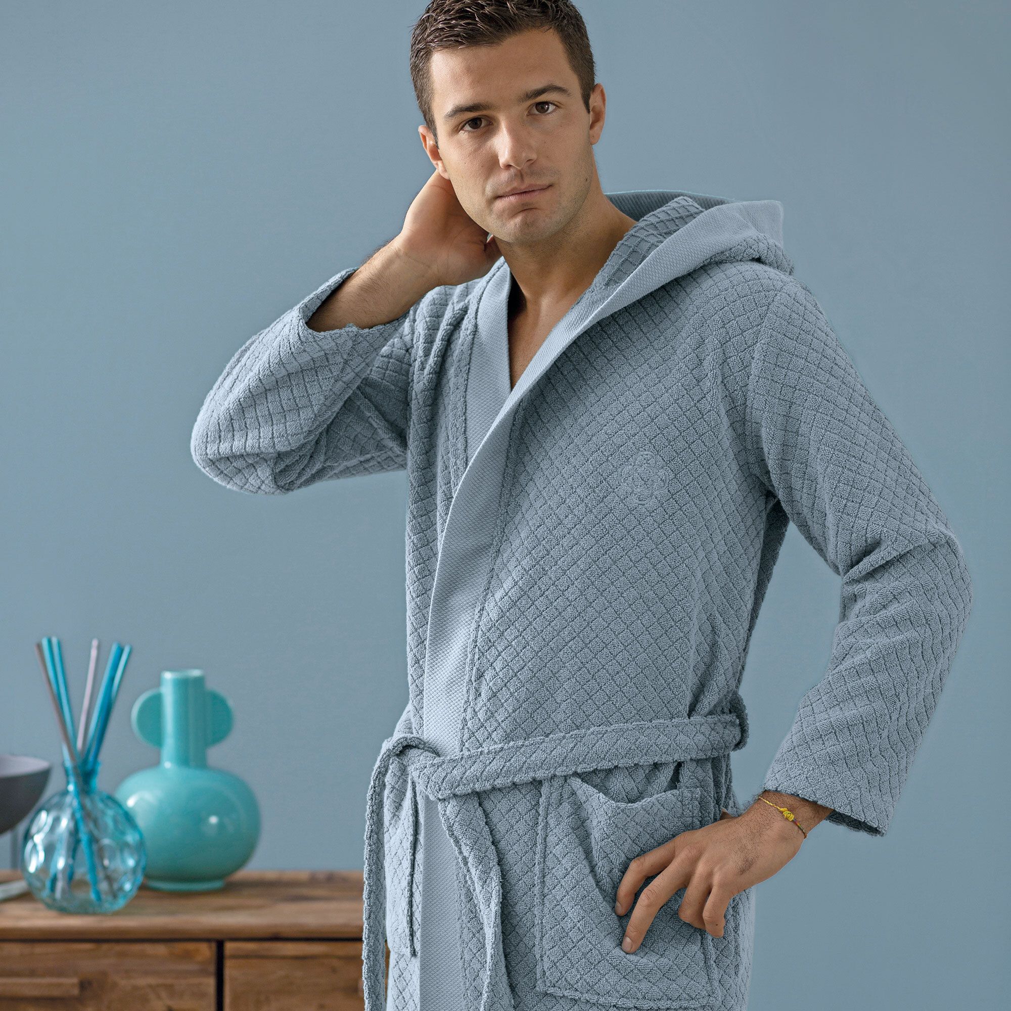 Dondi Home
Accappatoio Saturnia
con cappuccio, 100%
cotone 420gr/mq