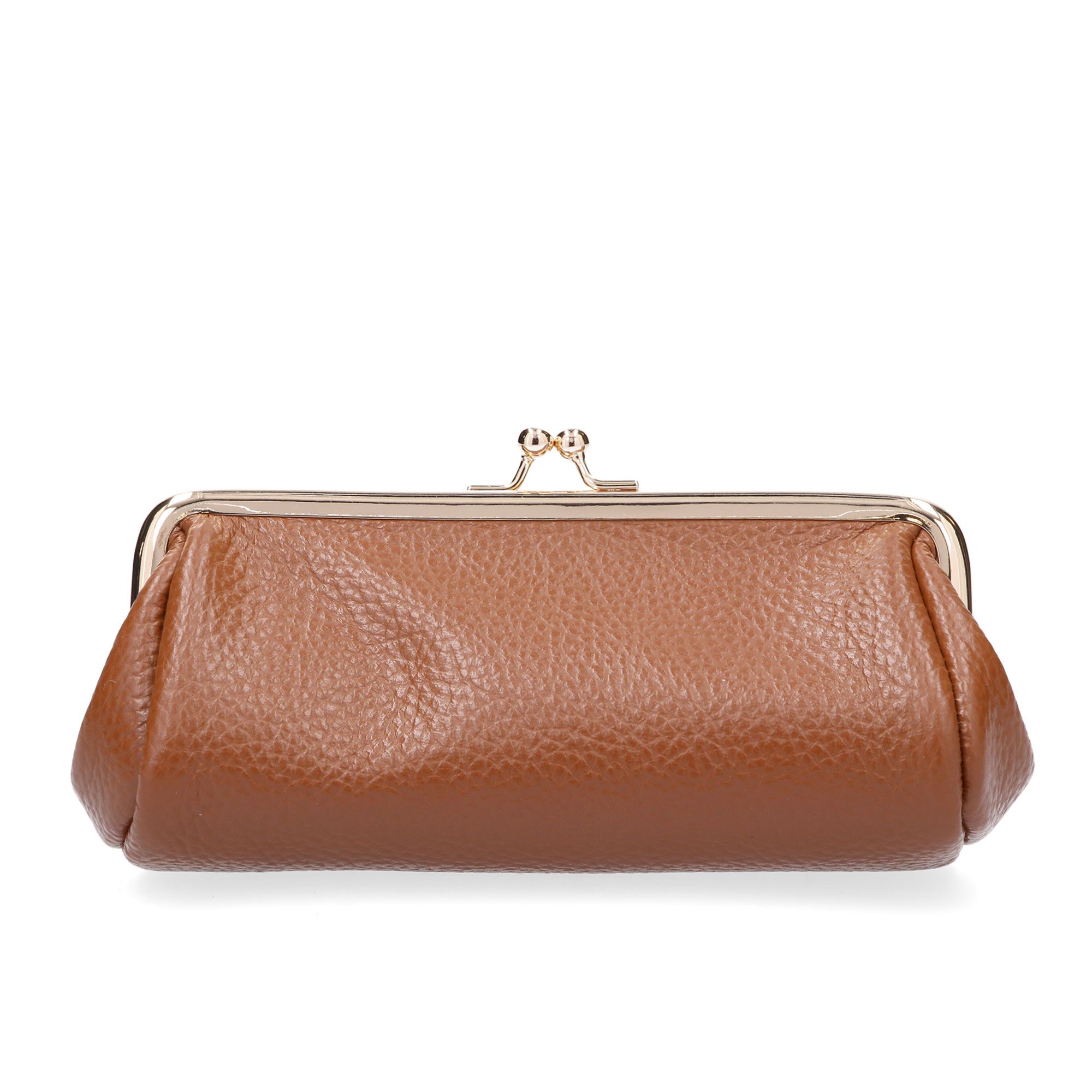 Le Corone Bags Pochette in pelle con chiusura a scatto