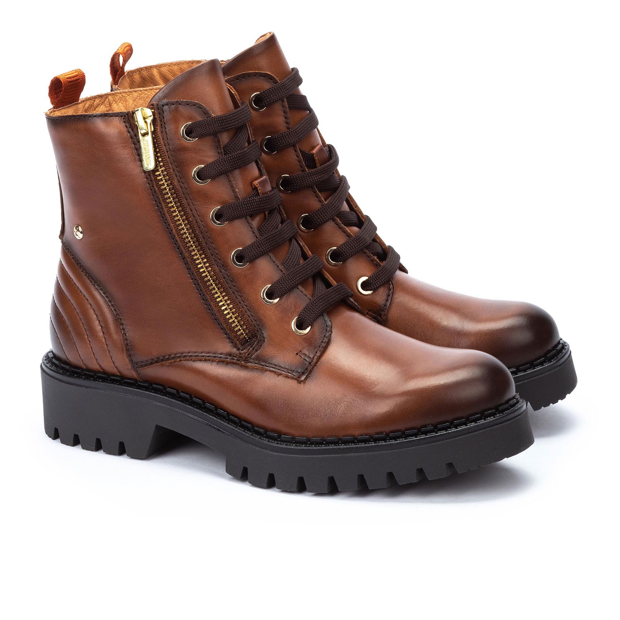 Pikolinos Reus M6F - Scarpe Sportive In Pelle, Punta Tonda, Tacco 3 Cm, Chiusura Con Lacci, Suola Sintetica