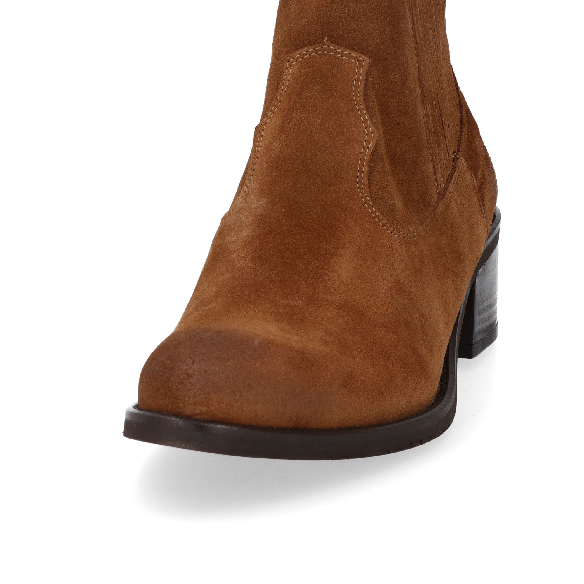 Galieti Stivaletti texani in pelle scamosciata con tacco 3cm