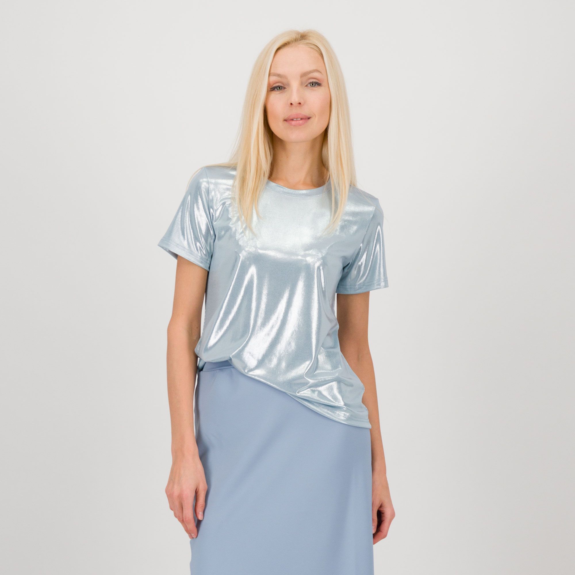 Bianca Della Torre
T-shirt con maniche 
corte in jersey 
laminato