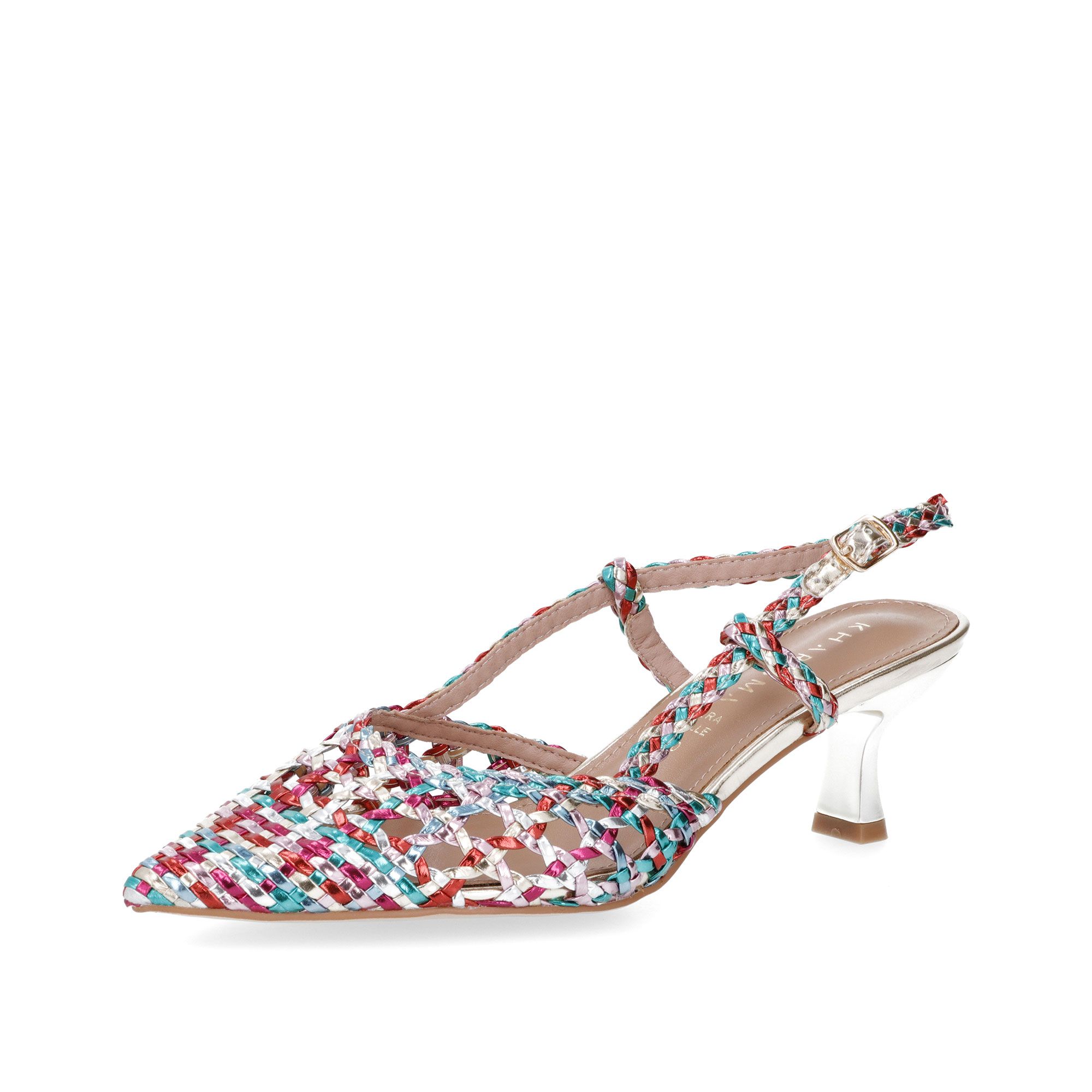 Kharisma
Slingback traforate
con cinturino 
e tacco 6 cm