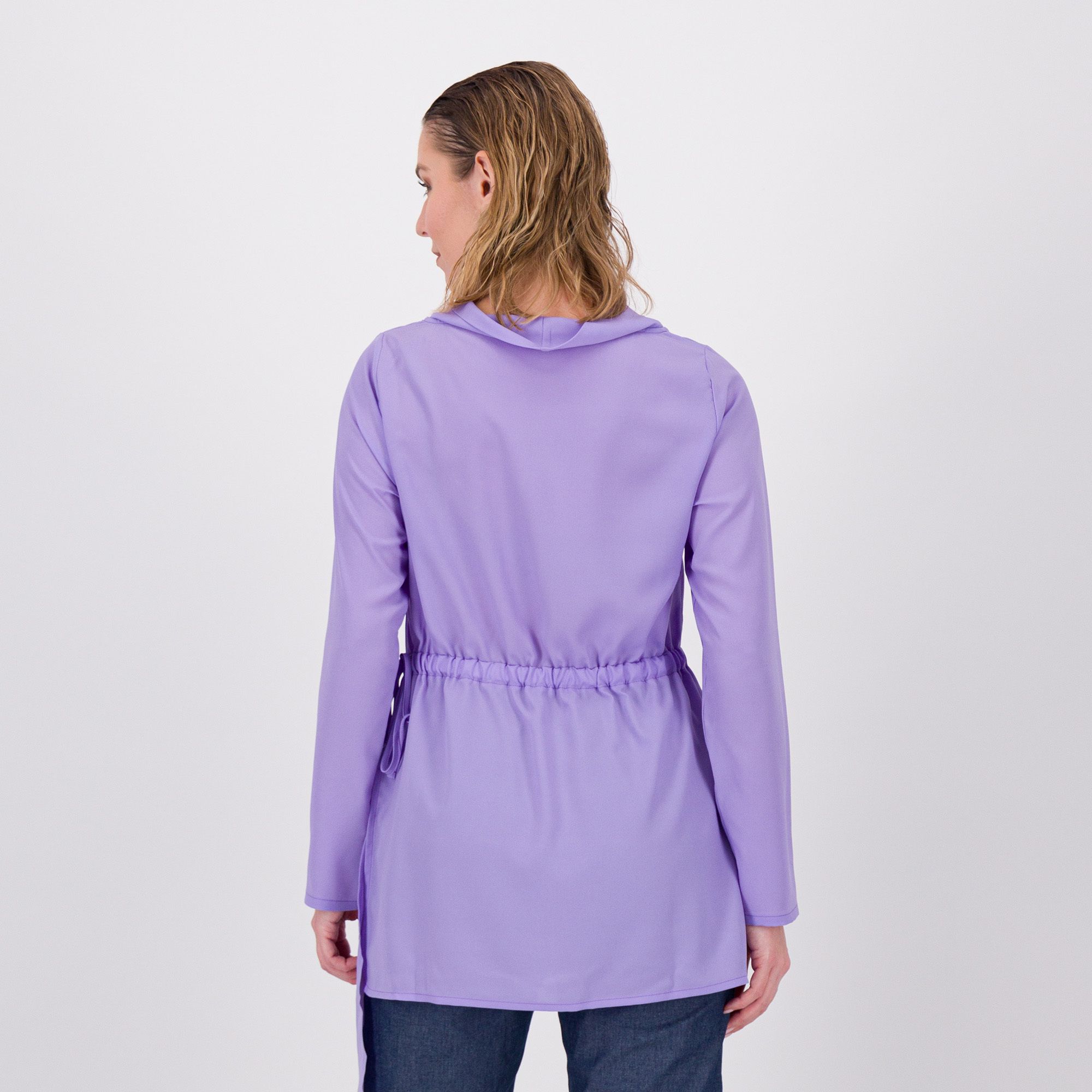 Caterina Lancini Blusa asimmetrica con scollo ad anello