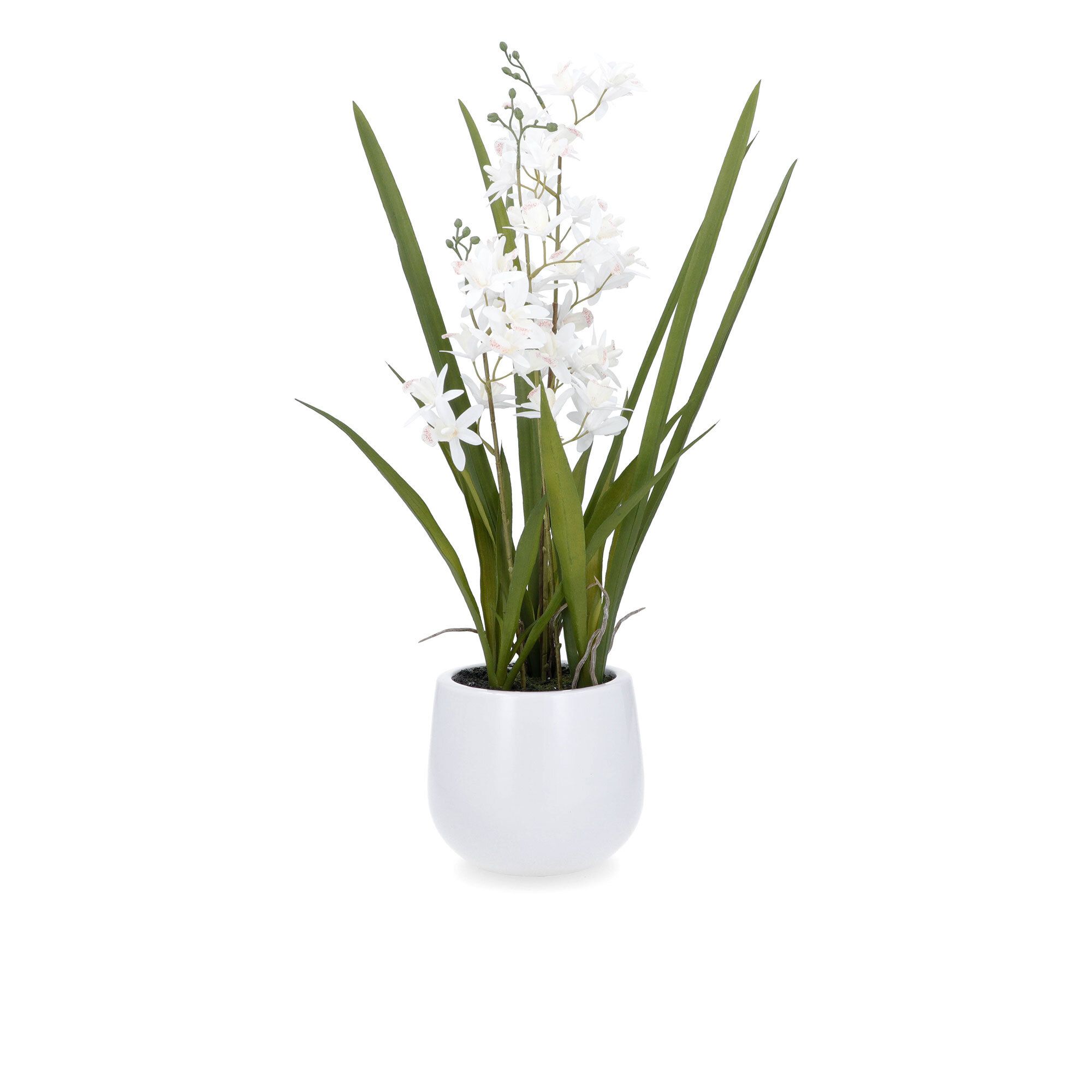 Home Reflections Vaso con mini orchidee finte