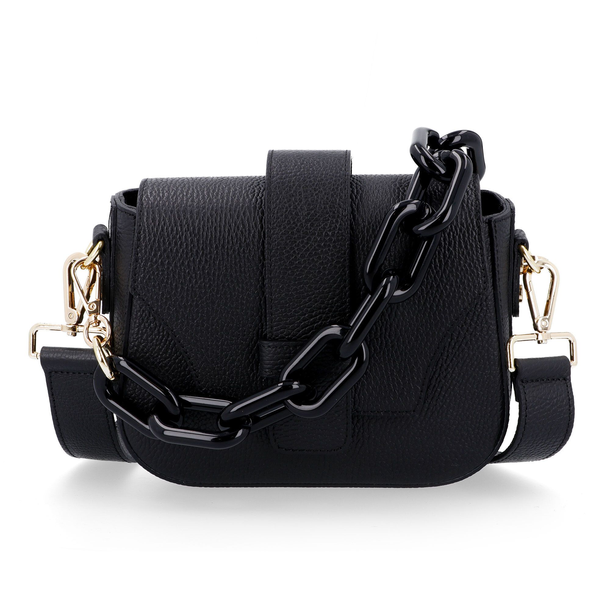 Chiara Ferretti Borsa in pelle Catena in resina Manico e tracolla removibili