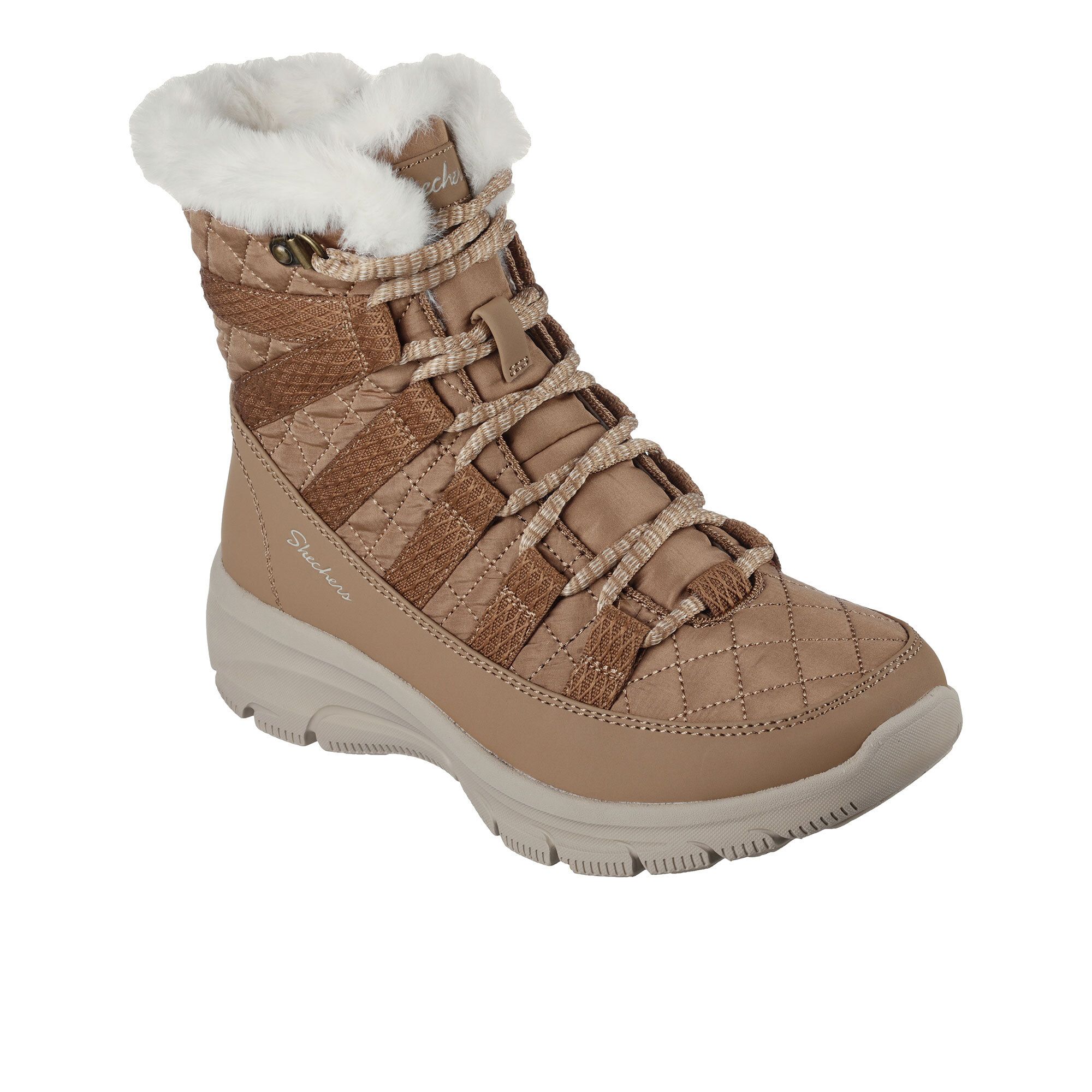 Skechers Stivali con lacci Easy Going inserti in pelo sintetico