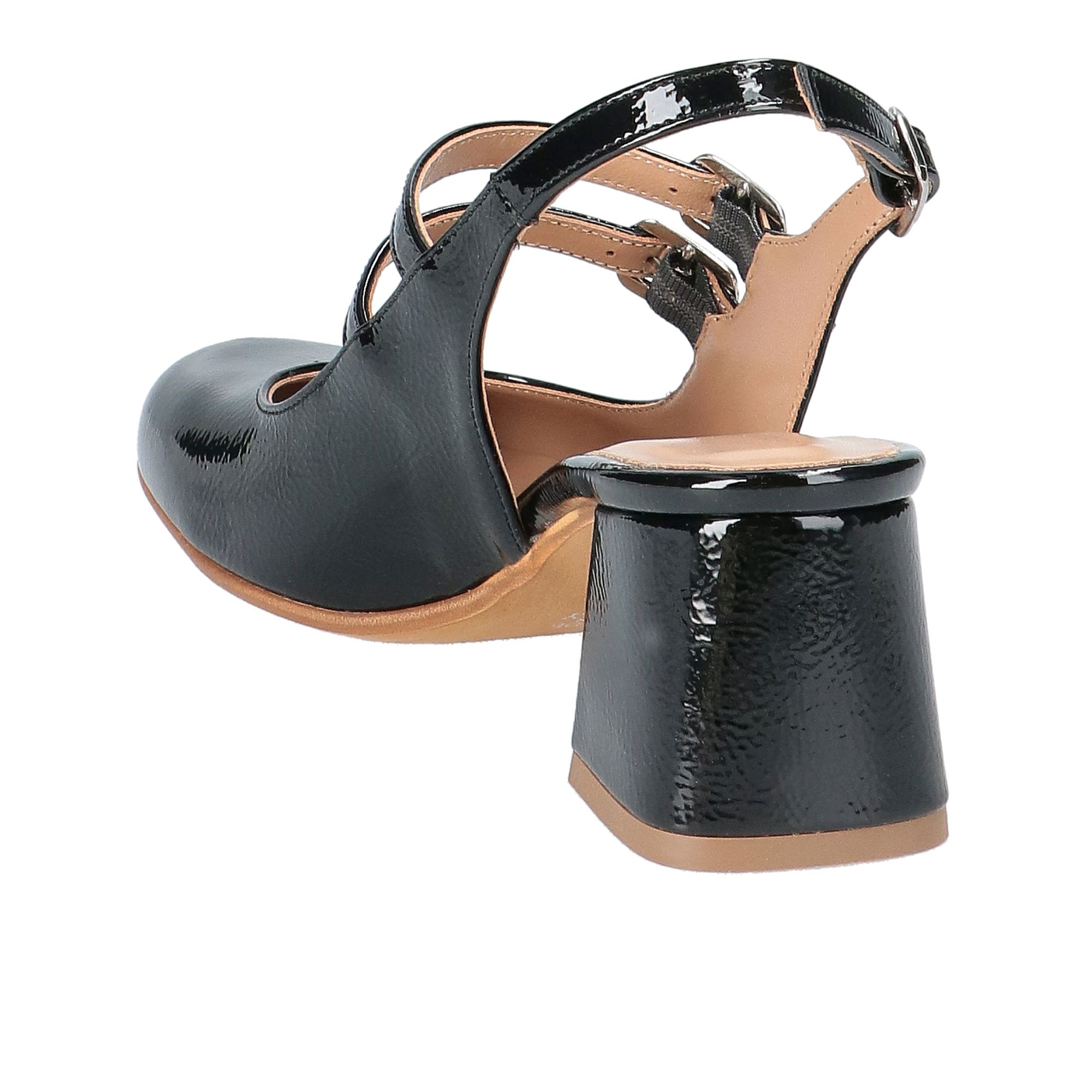 Le Serpentini Slingback con cinturini regolabili e tacco 5,5 cm