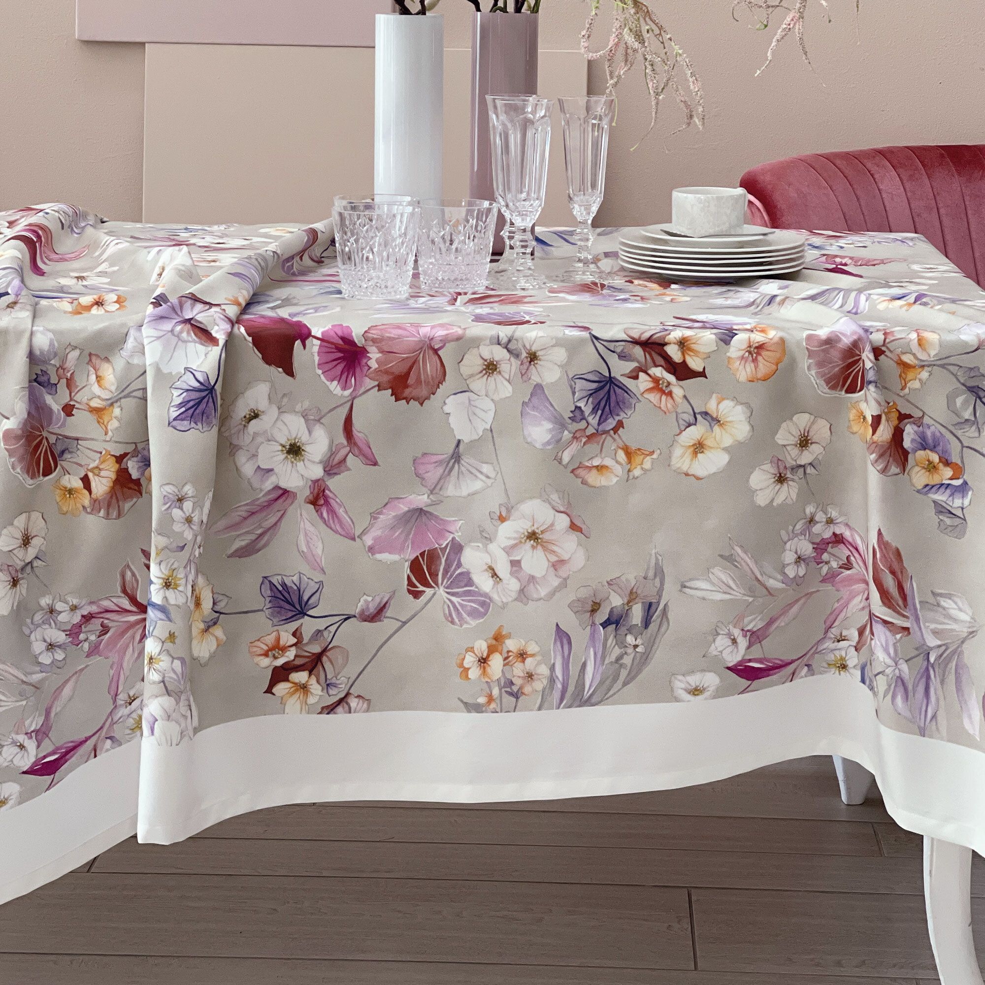 Dondi Home Tovaglia Dafne 100% cotone 2 misure
