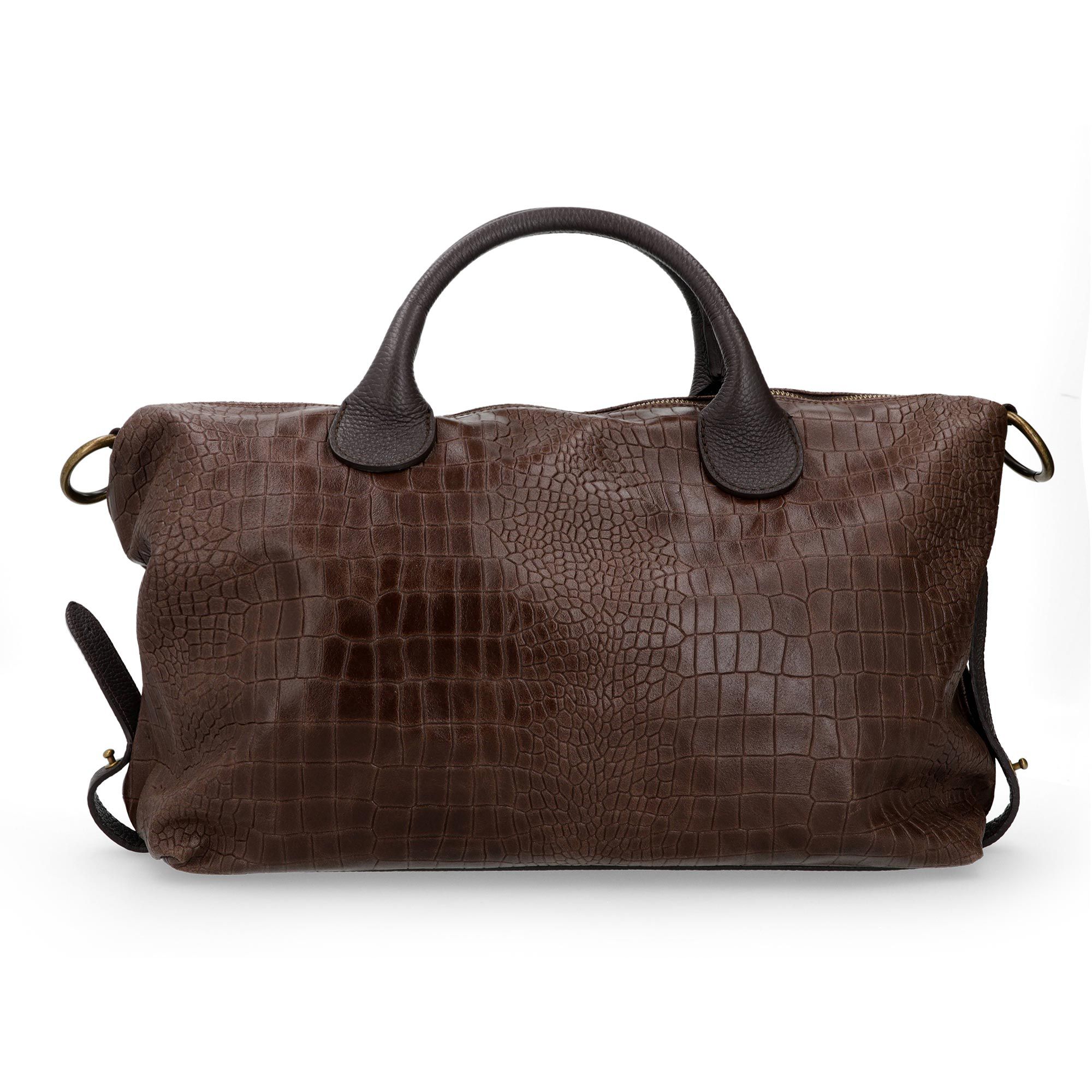 Le Corone Bags
Borsa a mano 
Angelina in pelle
stampa cocco