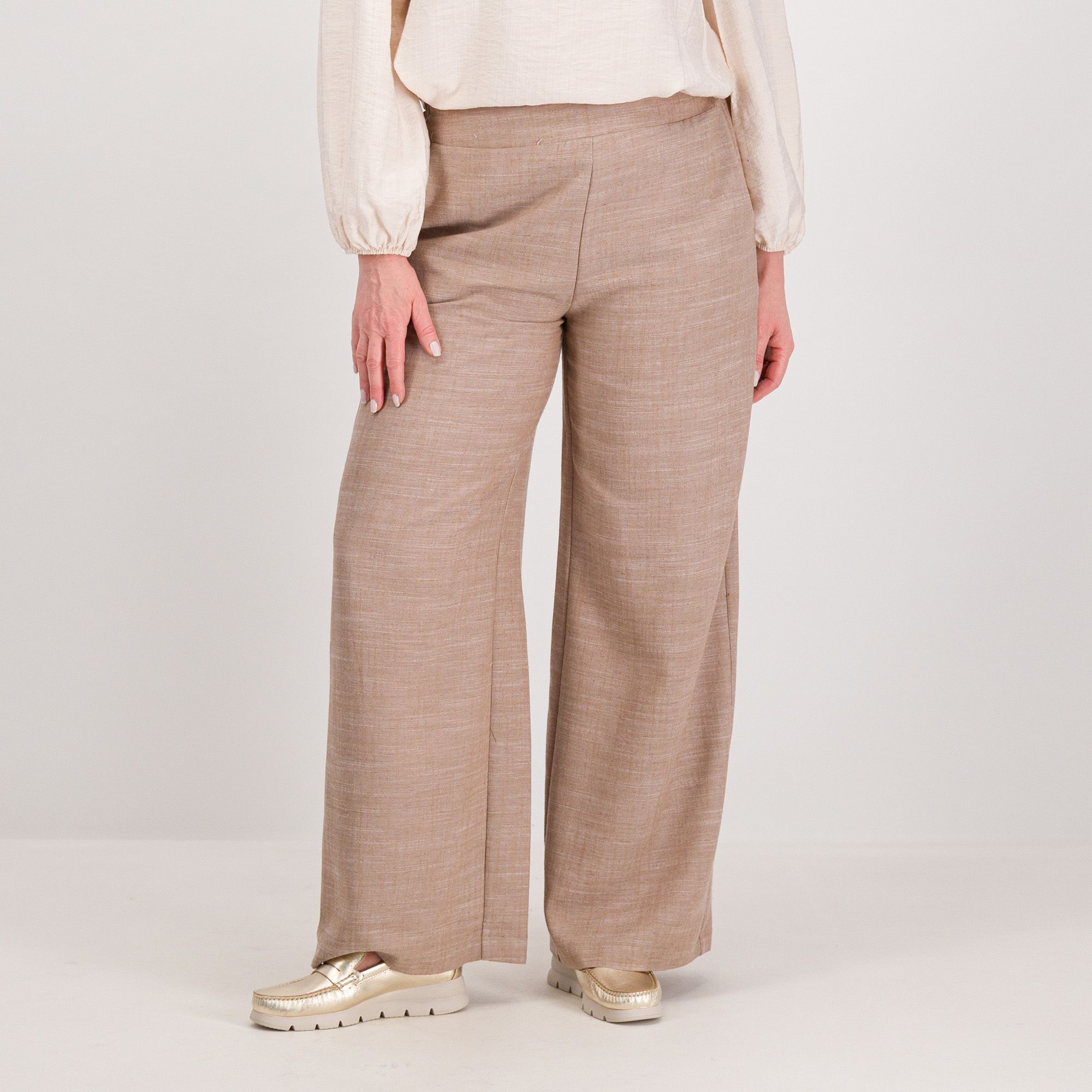 SottoMarino
Pantaloni gamba ampia
misto viscosa e lino