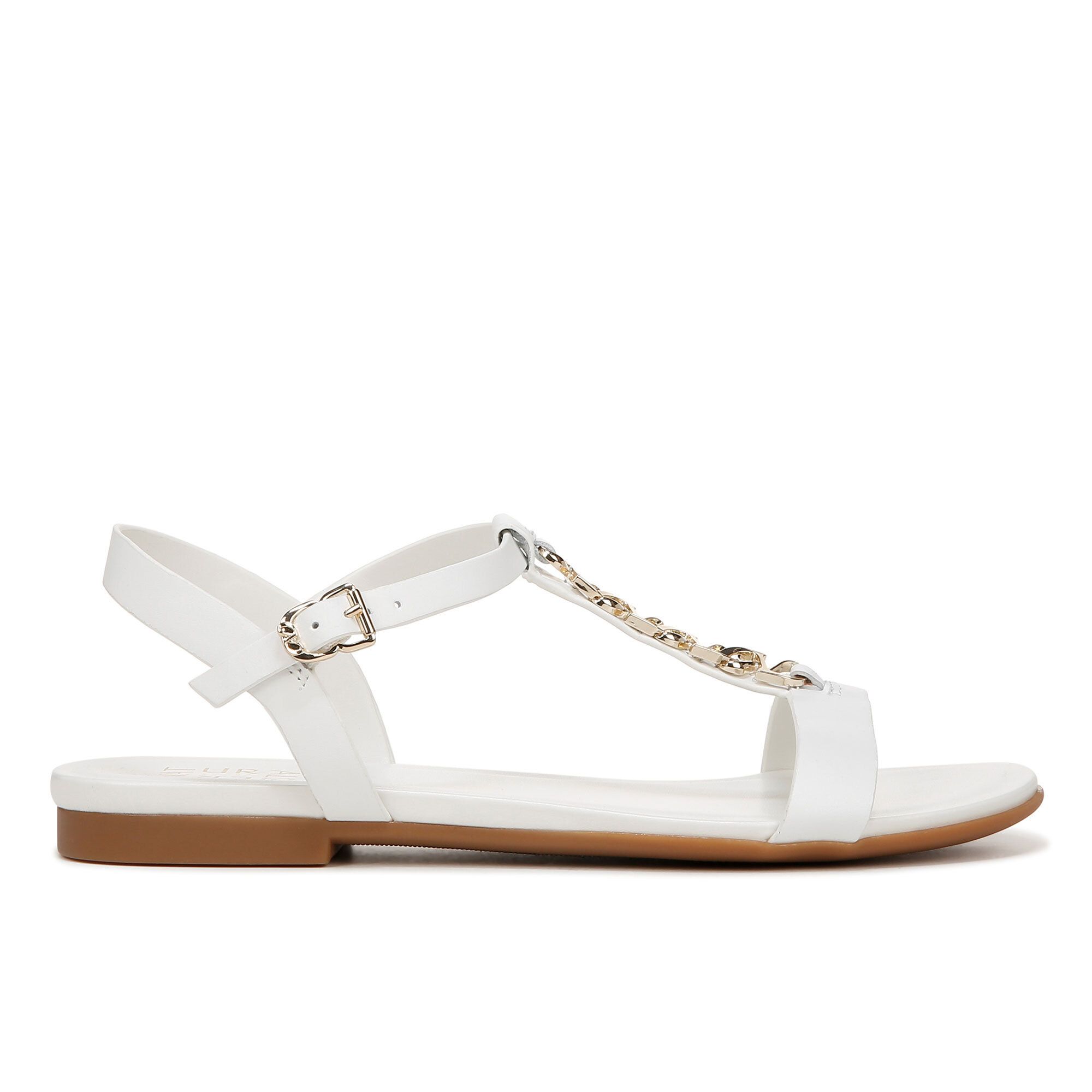 Naturalizer
Sandali a T in pelle
con applicazione
metallica