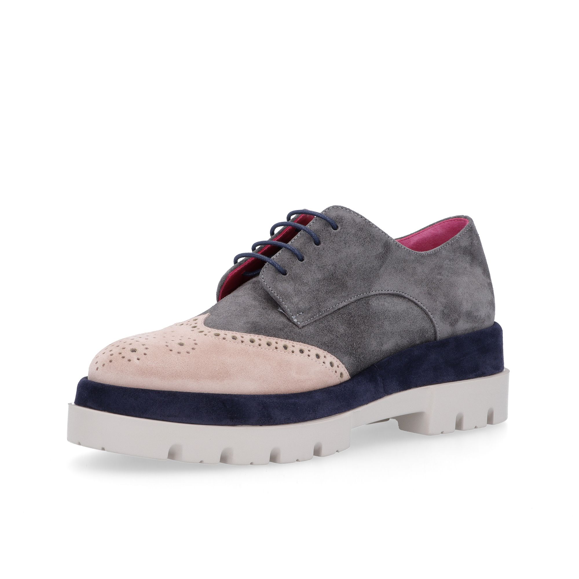 QVC Le Babe Scarpa in pelle con profilo a contrasto