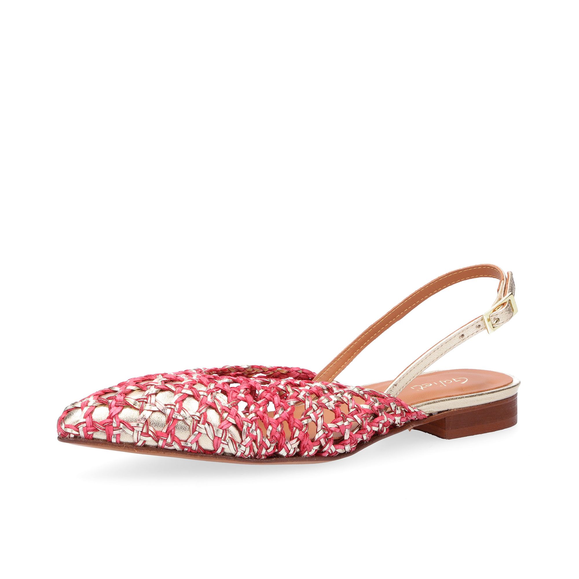 Galieti
Slingback in pelle
laminata con tacco
2,5 cm