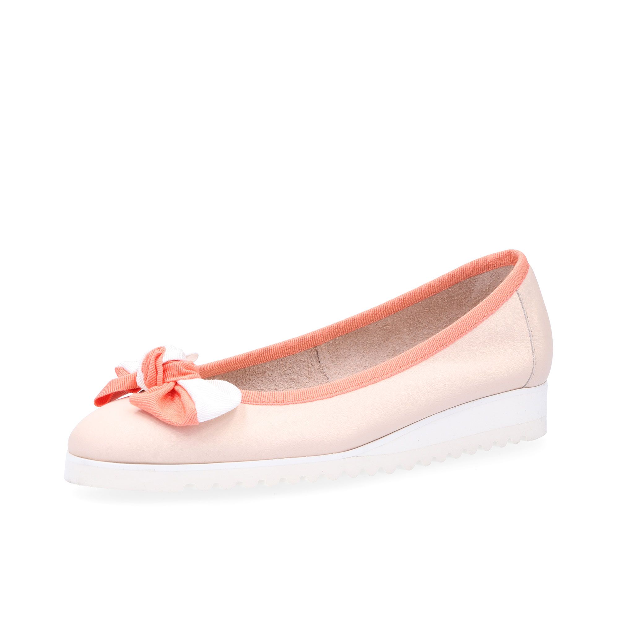 Galieti
Ballerine in pelle
con bordo in
contrasto e fiocco