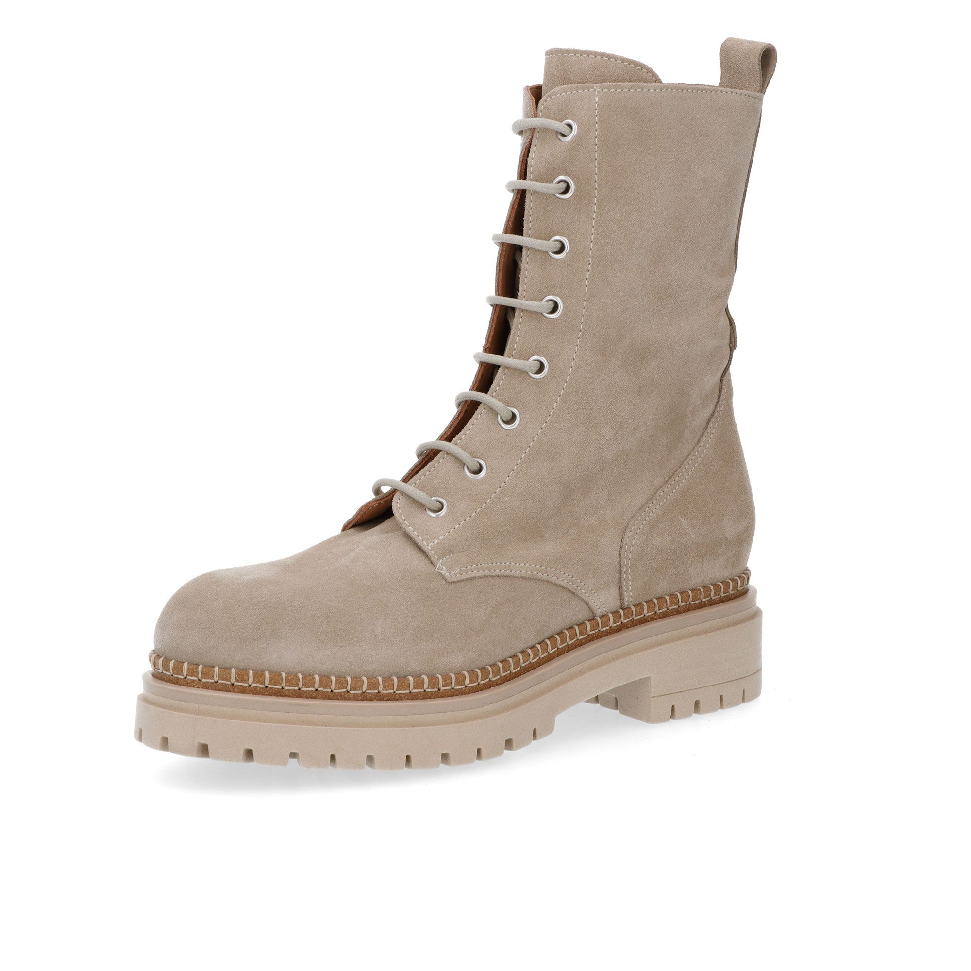 Galieti
Anfibi in pelle
scamosciata
tacco 4cm con plateau