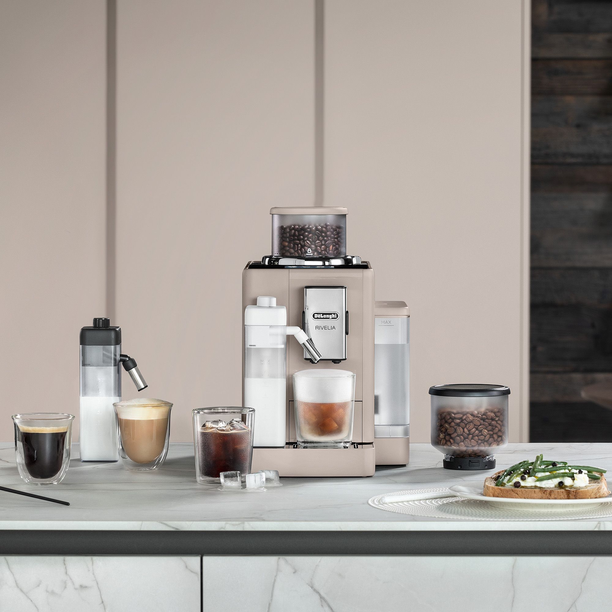 De'Longhi
Rivelia Macchina
caffè+ set
LatteCrema Cool