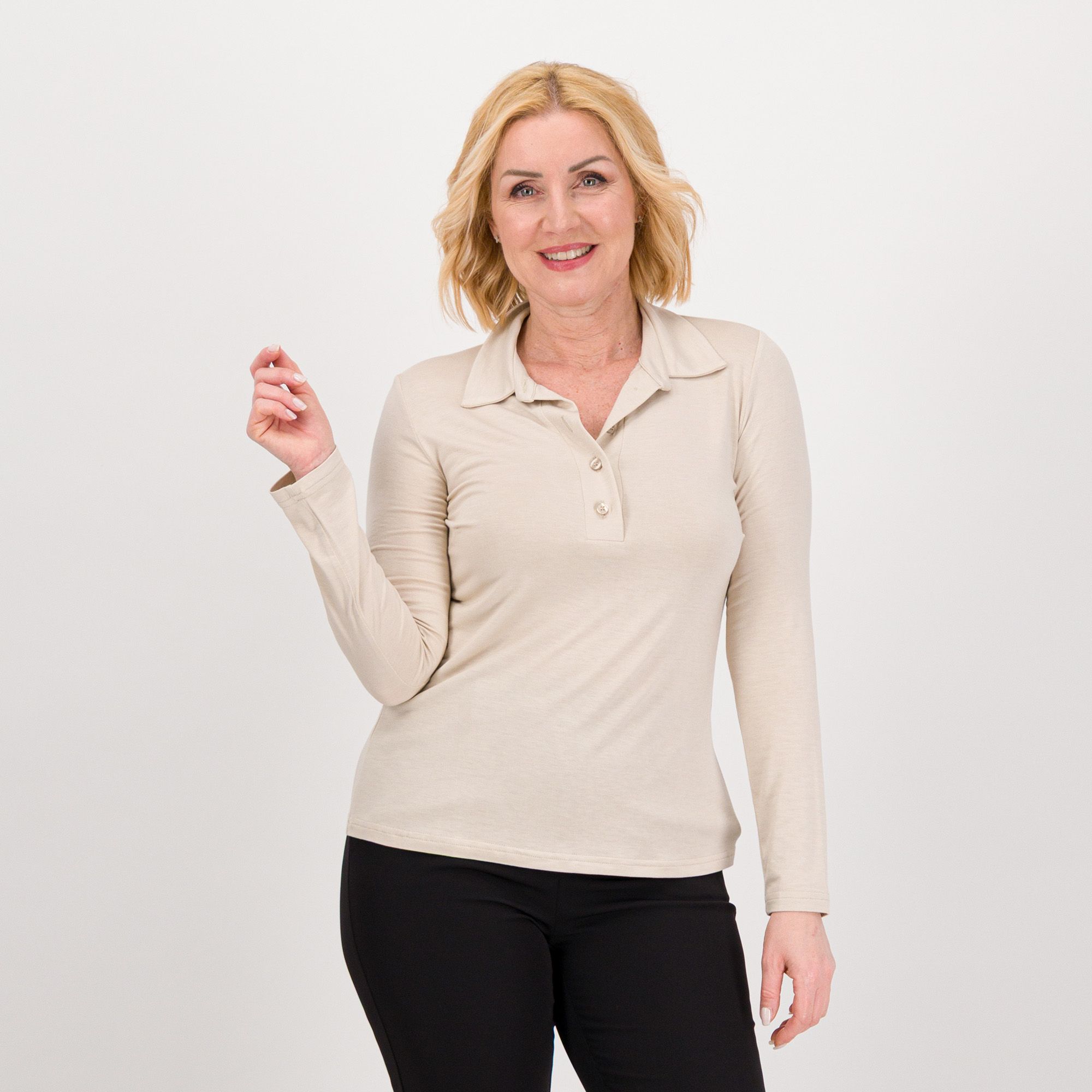 Caterina Lancini
Polo in jersey
di viscosa con seta