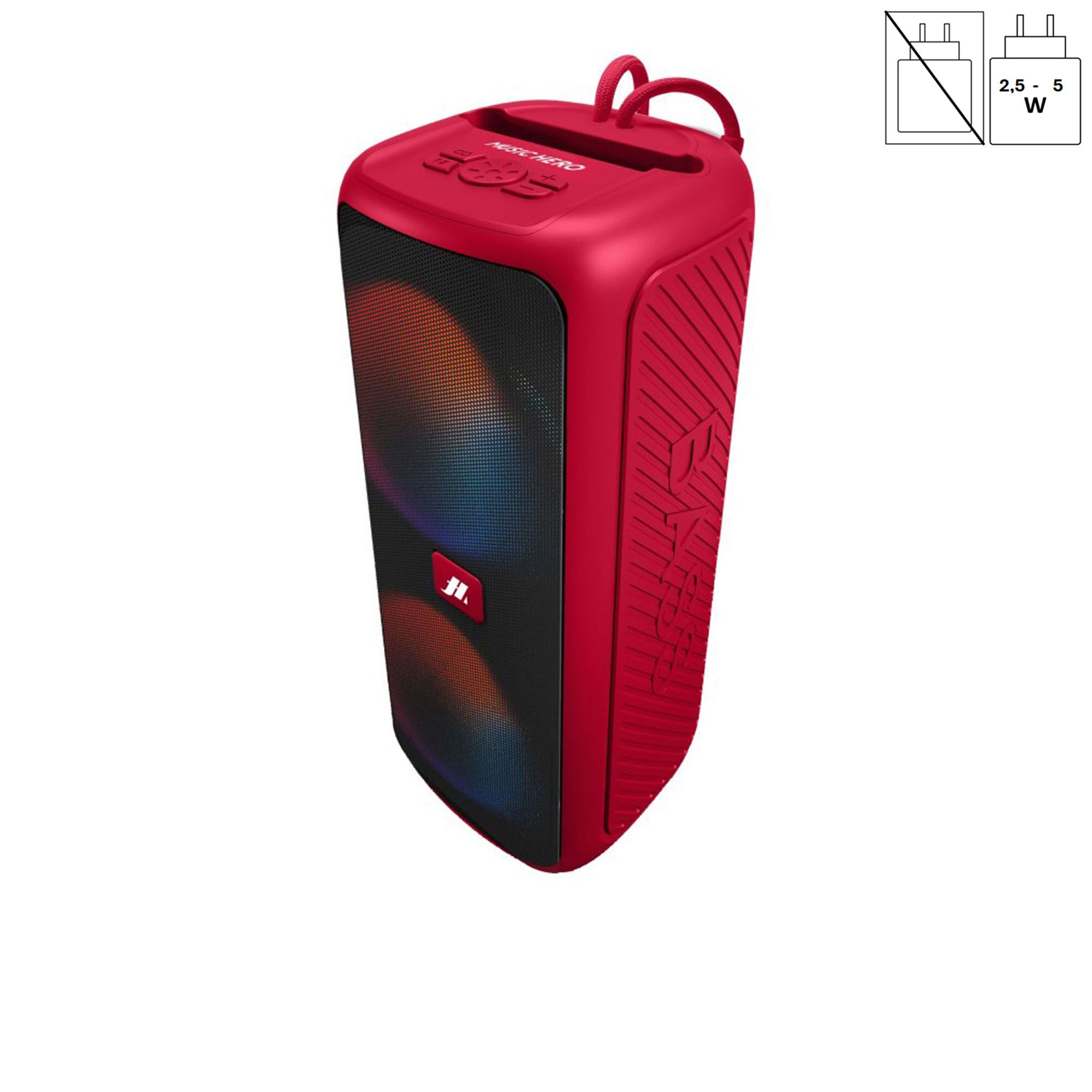 QVC SBS speaker IPX5 Miami wireless da 6w con led multicolor