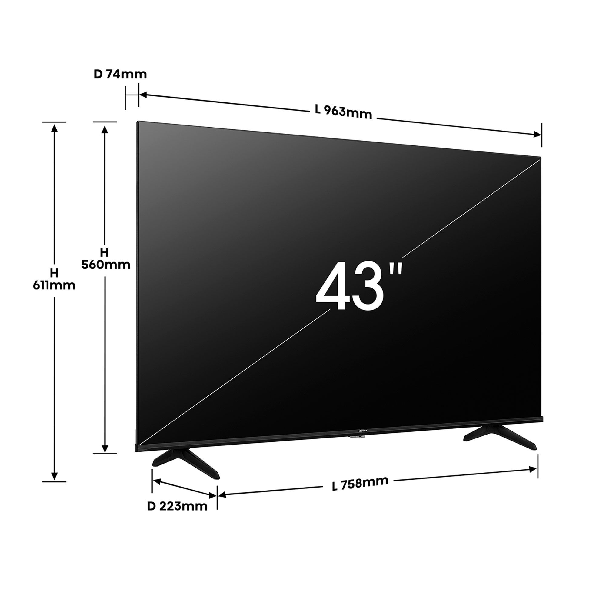 Image of Hisense TV QLed 43" 4K Ultra HD 43E7NQ061