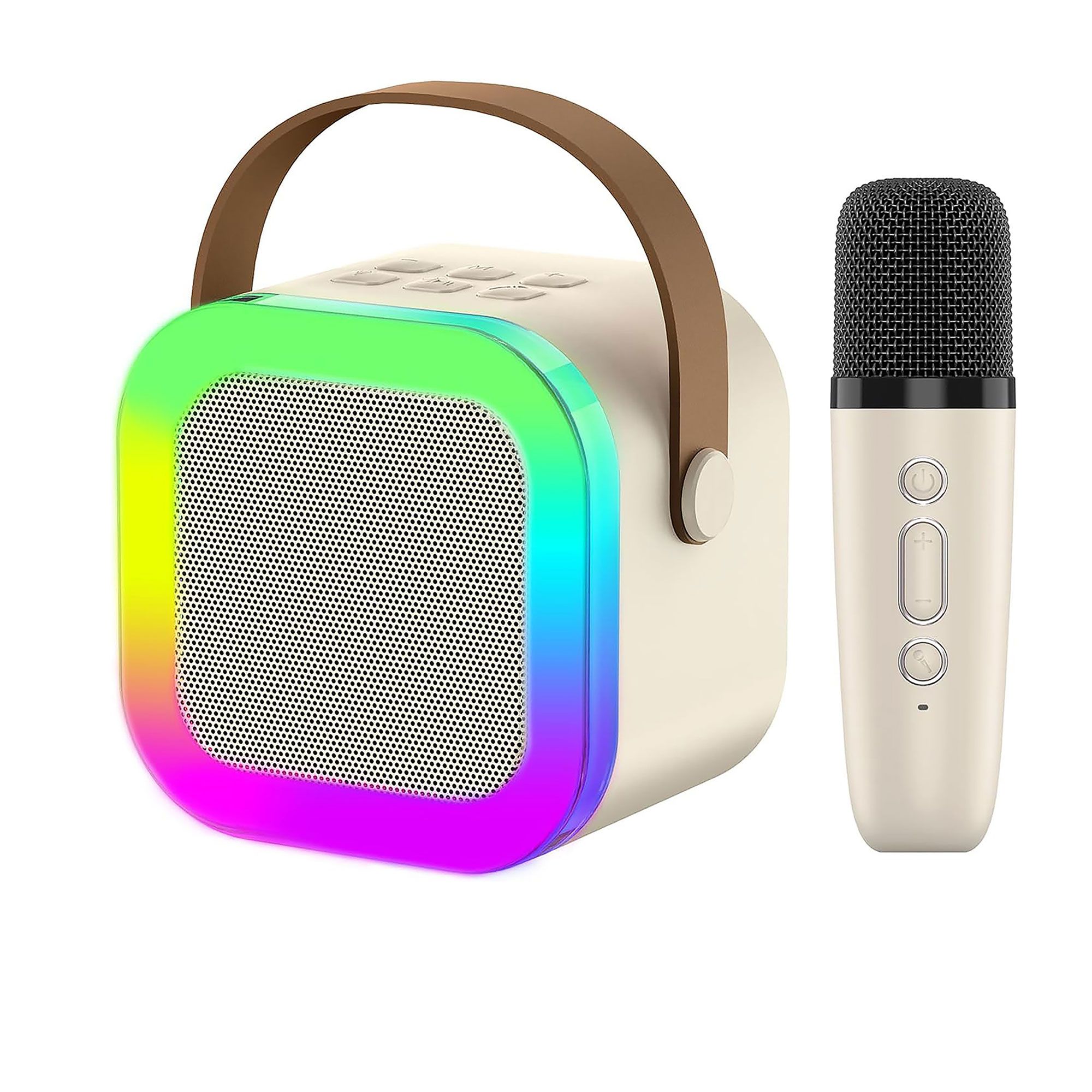 COVERY Mini Altoparlante Bluetooth Magnetico Con Luci RGB E IPX4 – 10 Ore!
