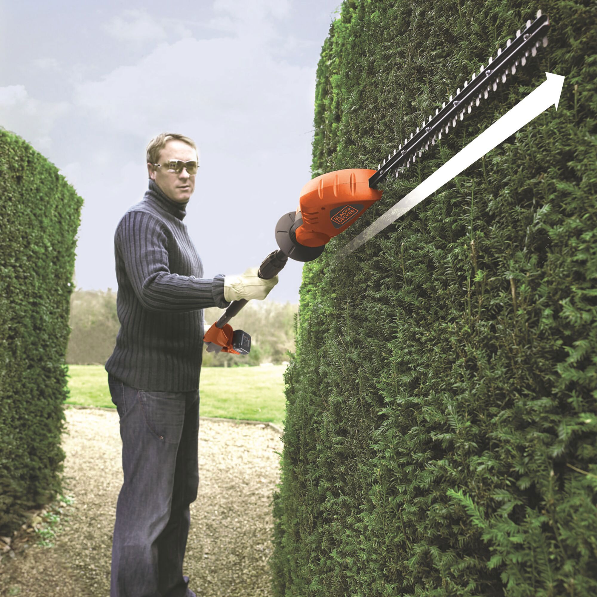 Black+Decker
tagliasiepi a
testa orientabile