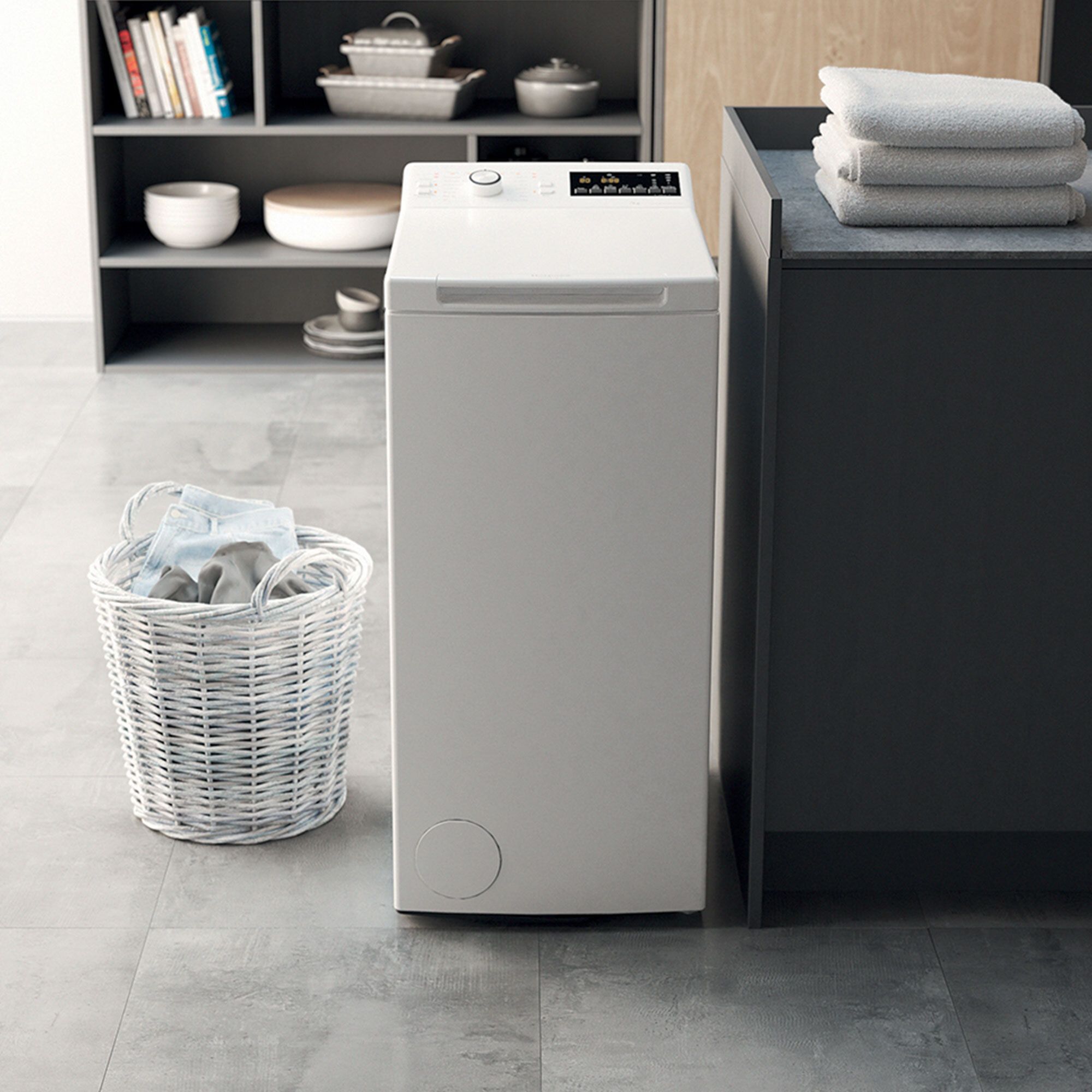 QVC HOTPOINT Lavatrice slim libera installazione Top Loader