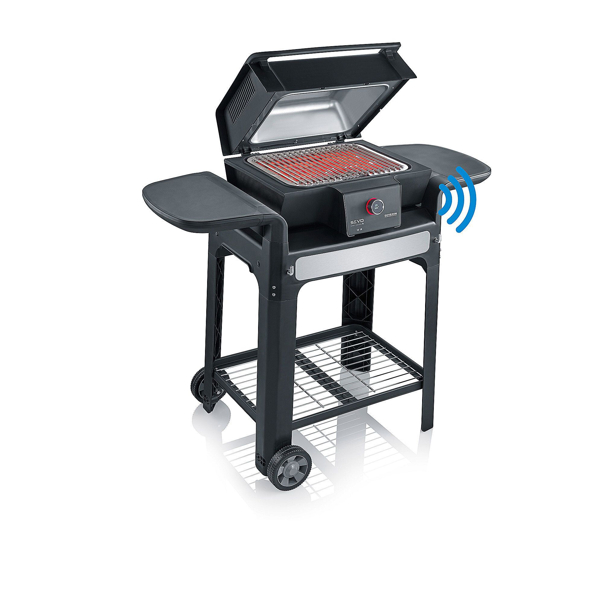 QVC SEVERIN Barbecue Smart Control GT con carrello