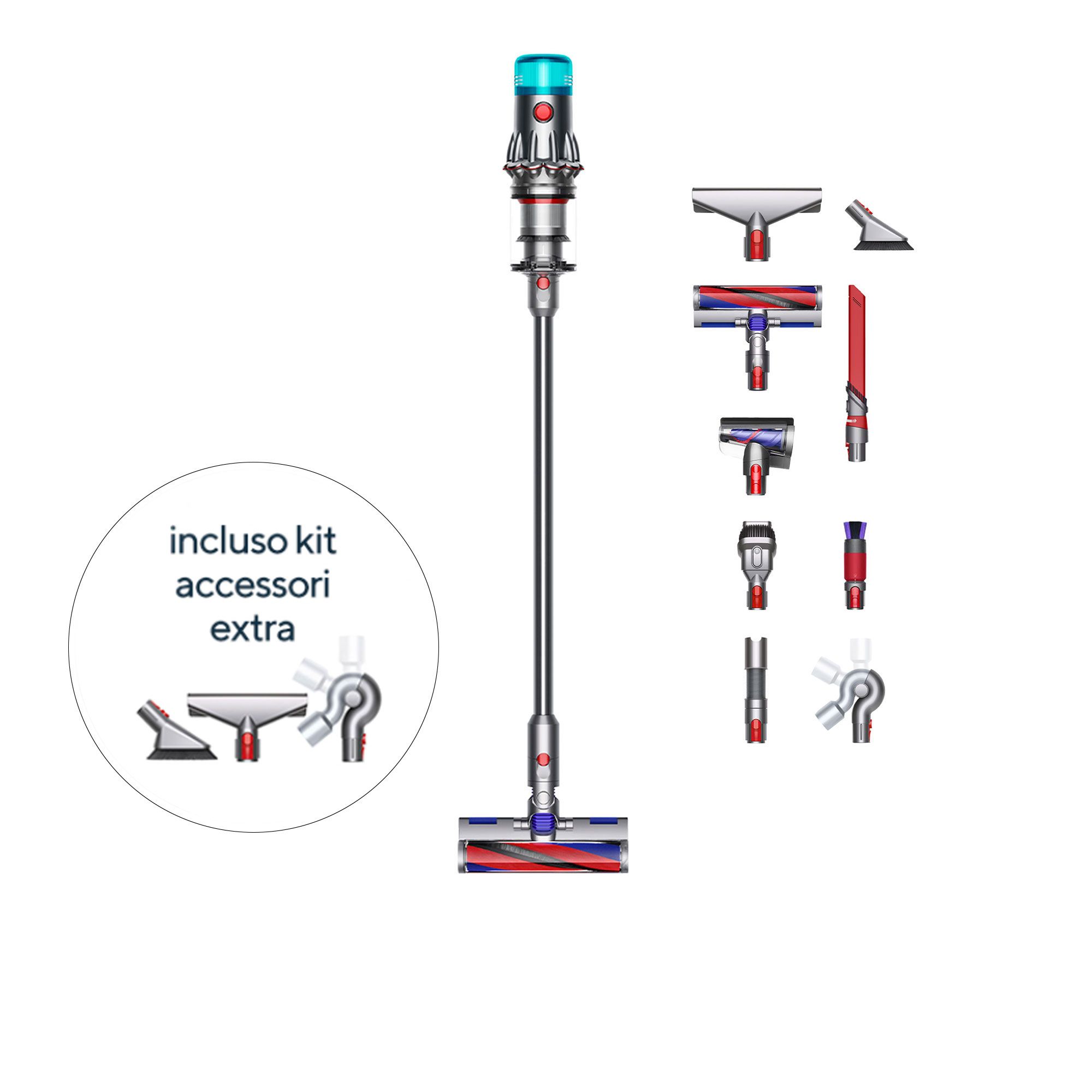Dyson
V12 Origin
con spazzola Slim
Fluffy e 5 accessori