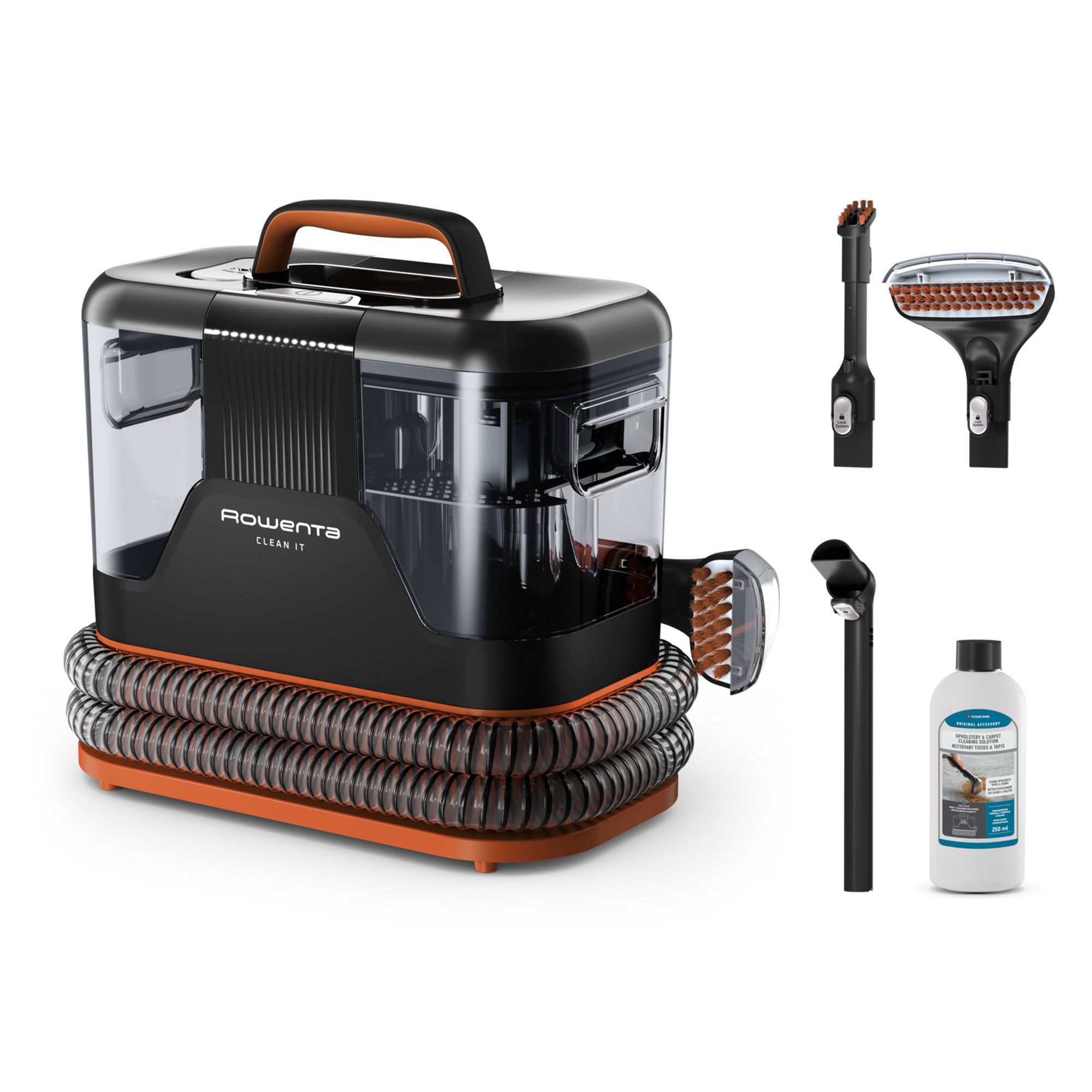 Rowenta
Smacchiatore Clean It
con doppio serbatoio
1,8+1,5l