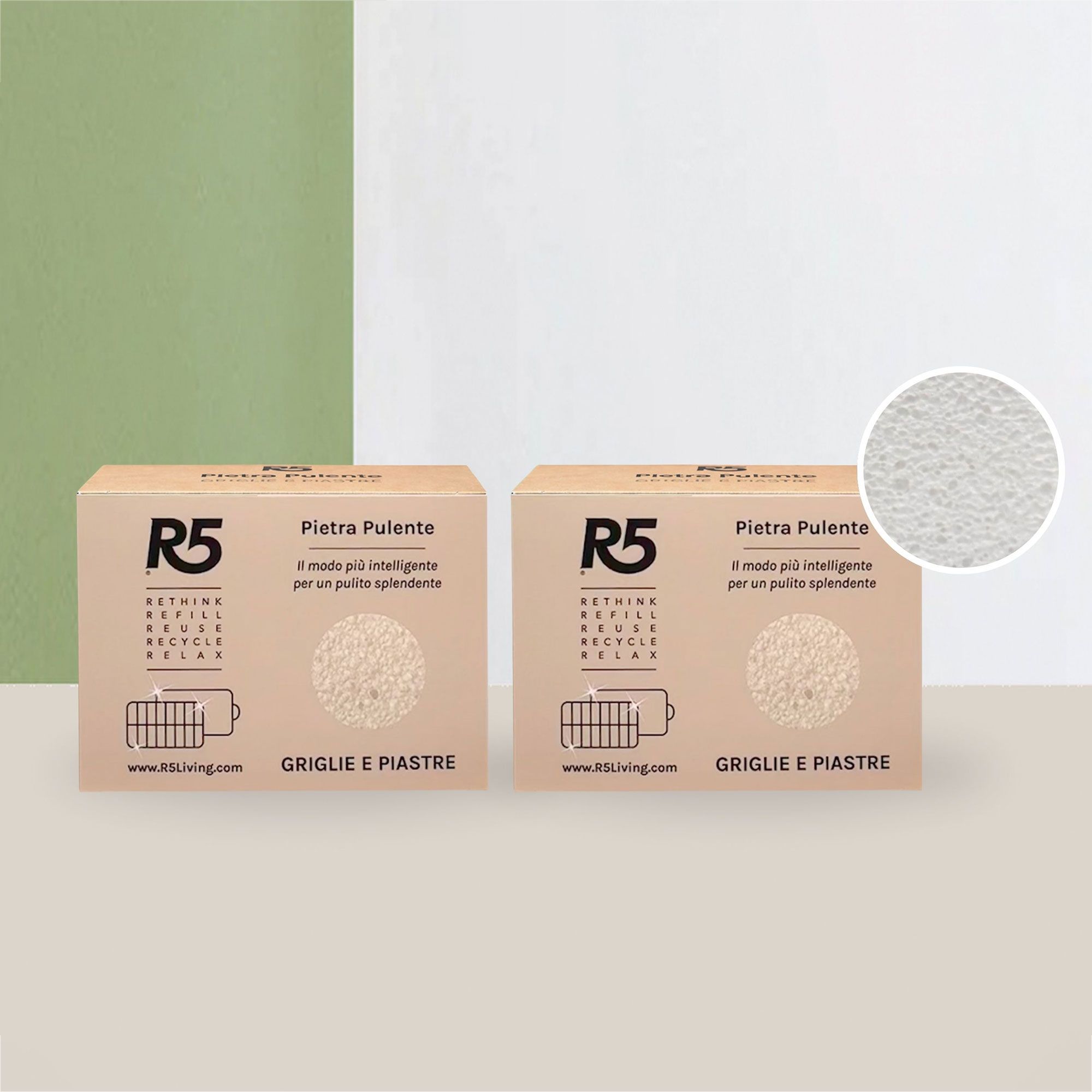 R5 Living
Pietra per griglie
e piastre