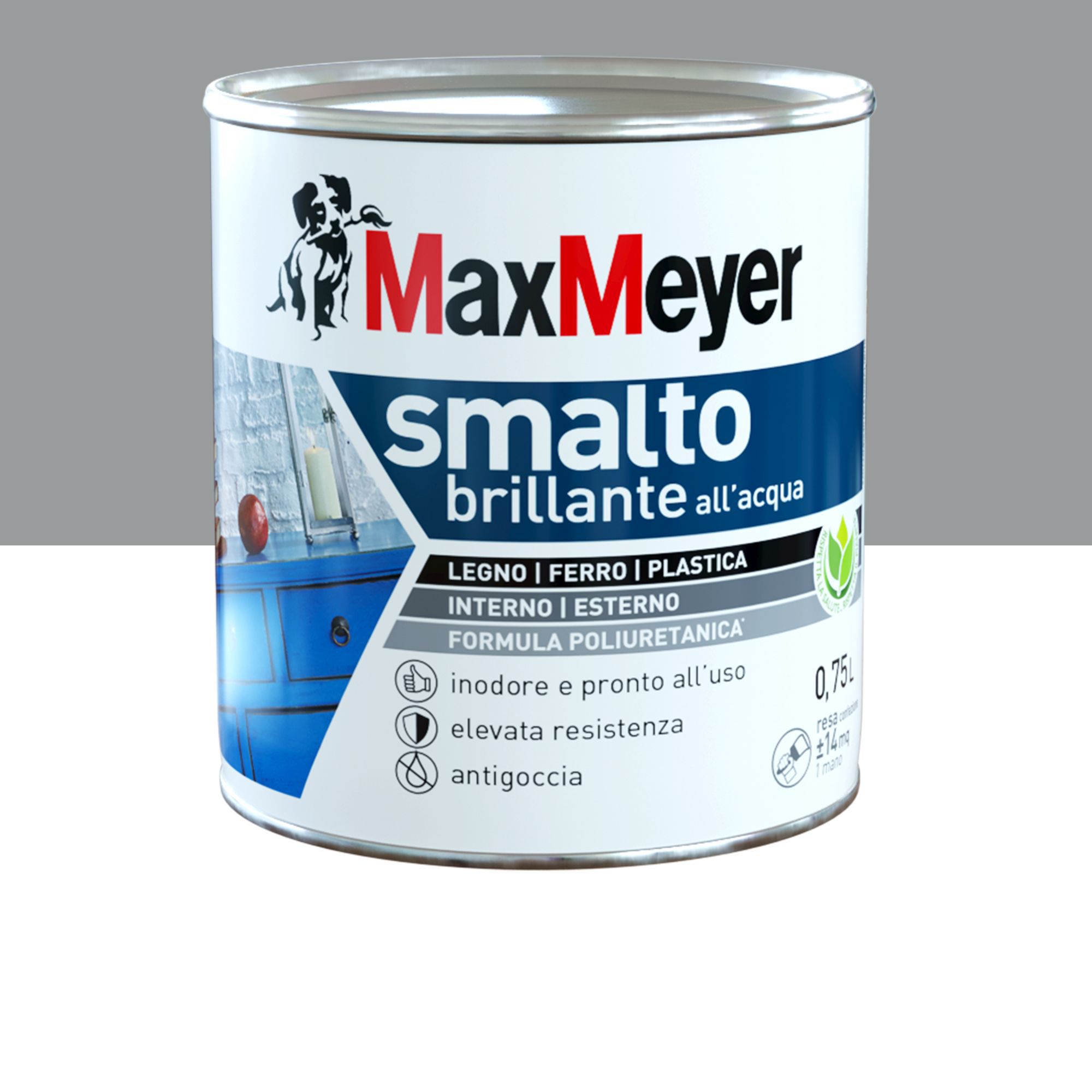 Image of MaxMeyer Smalto all'acqua poliuretanico antigoccia e inodore061