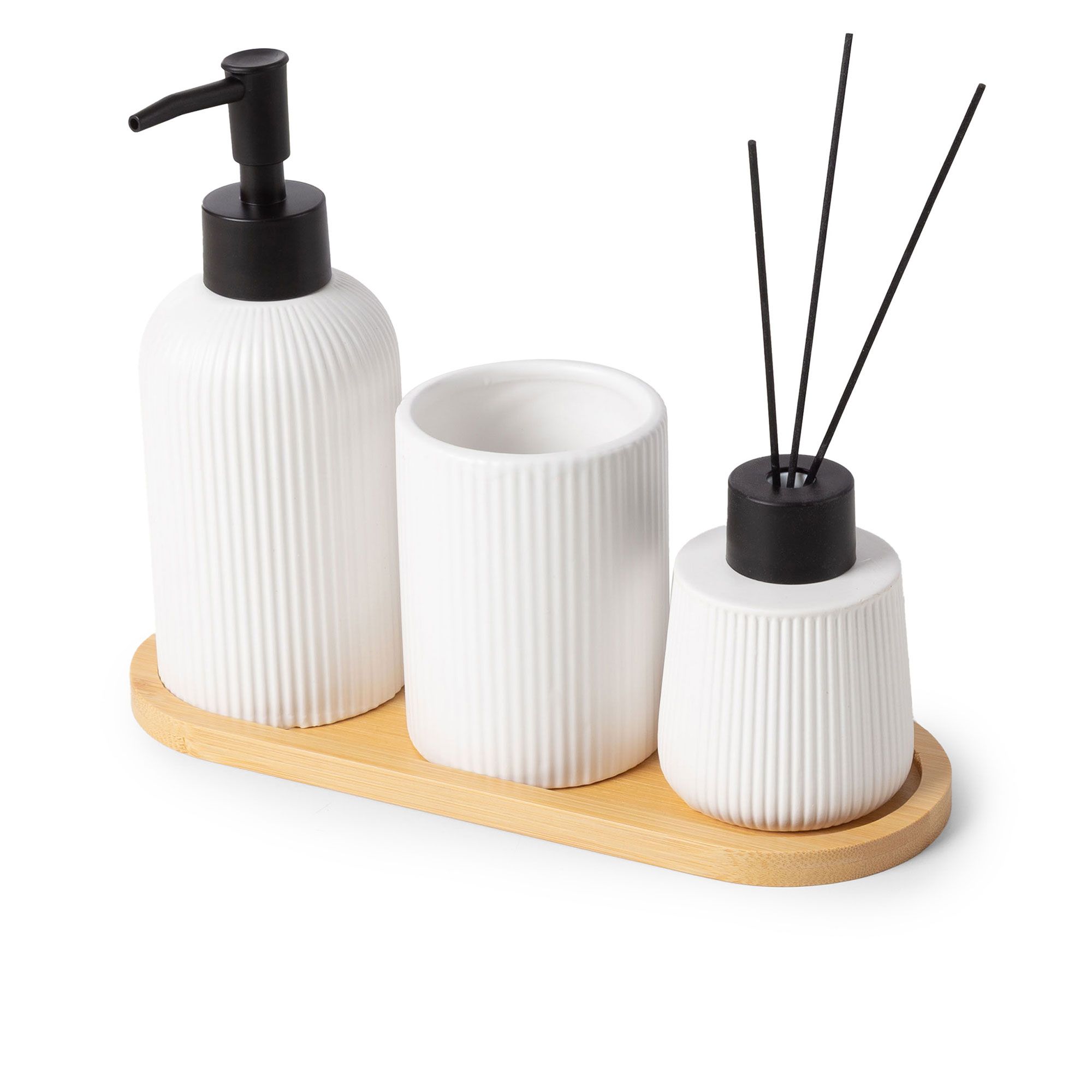 Compactor
Set da bagno 
da appoggio: bicchere
diffusore e dispenser