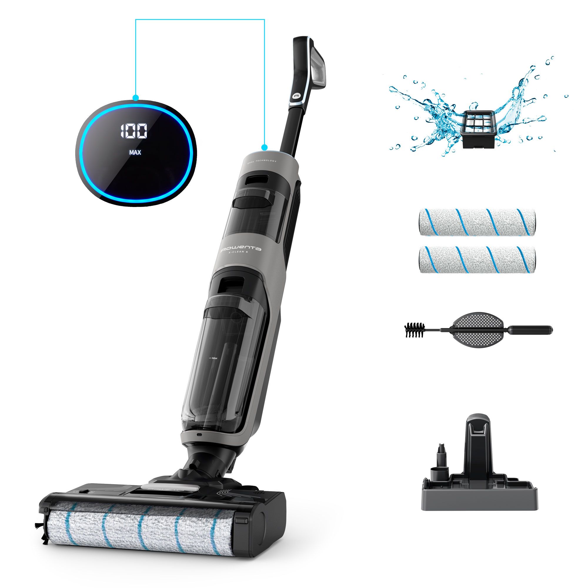 Rowenta
Lavapavimenti
senza fili aspira
e lava X-Clean 4