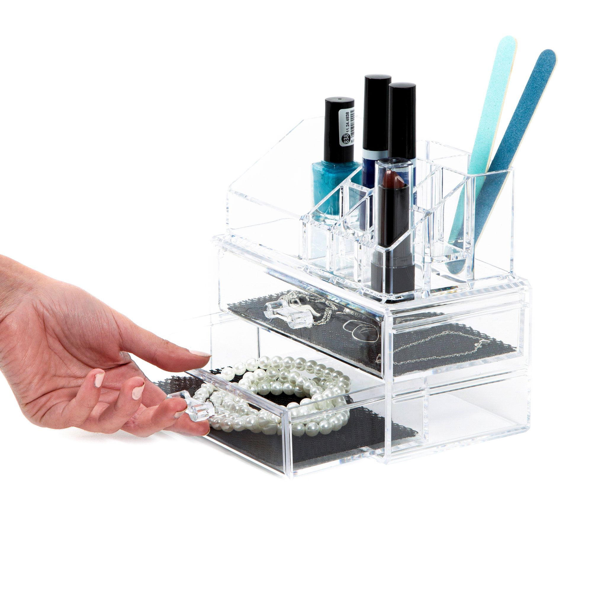 Compactor Portatrucchi trasparente