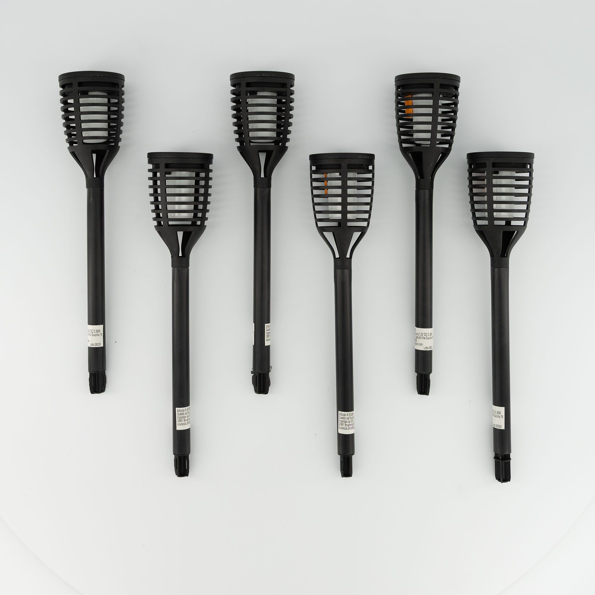 Garden Stories
Set di 6 lampade
da giardino con
effetto fiamma