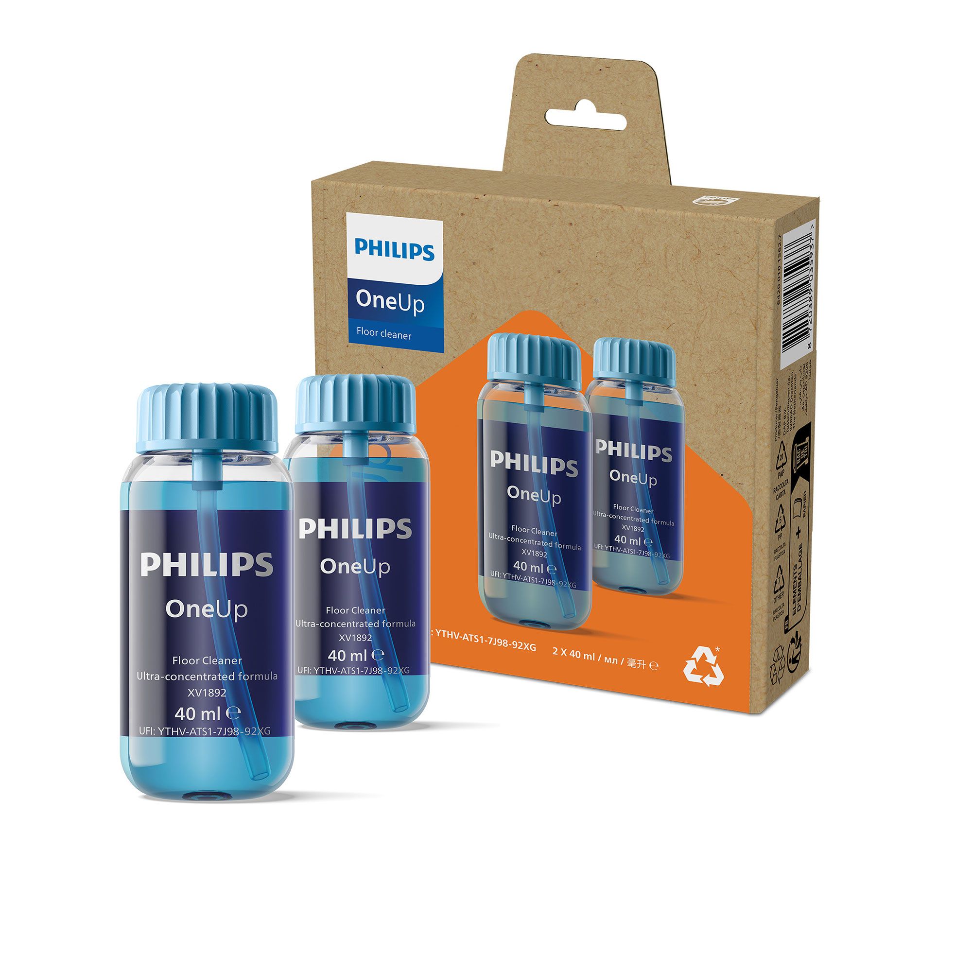 Philips
Detergente pavimenti
ultraconcentrato
OneUp (2x40ml)
